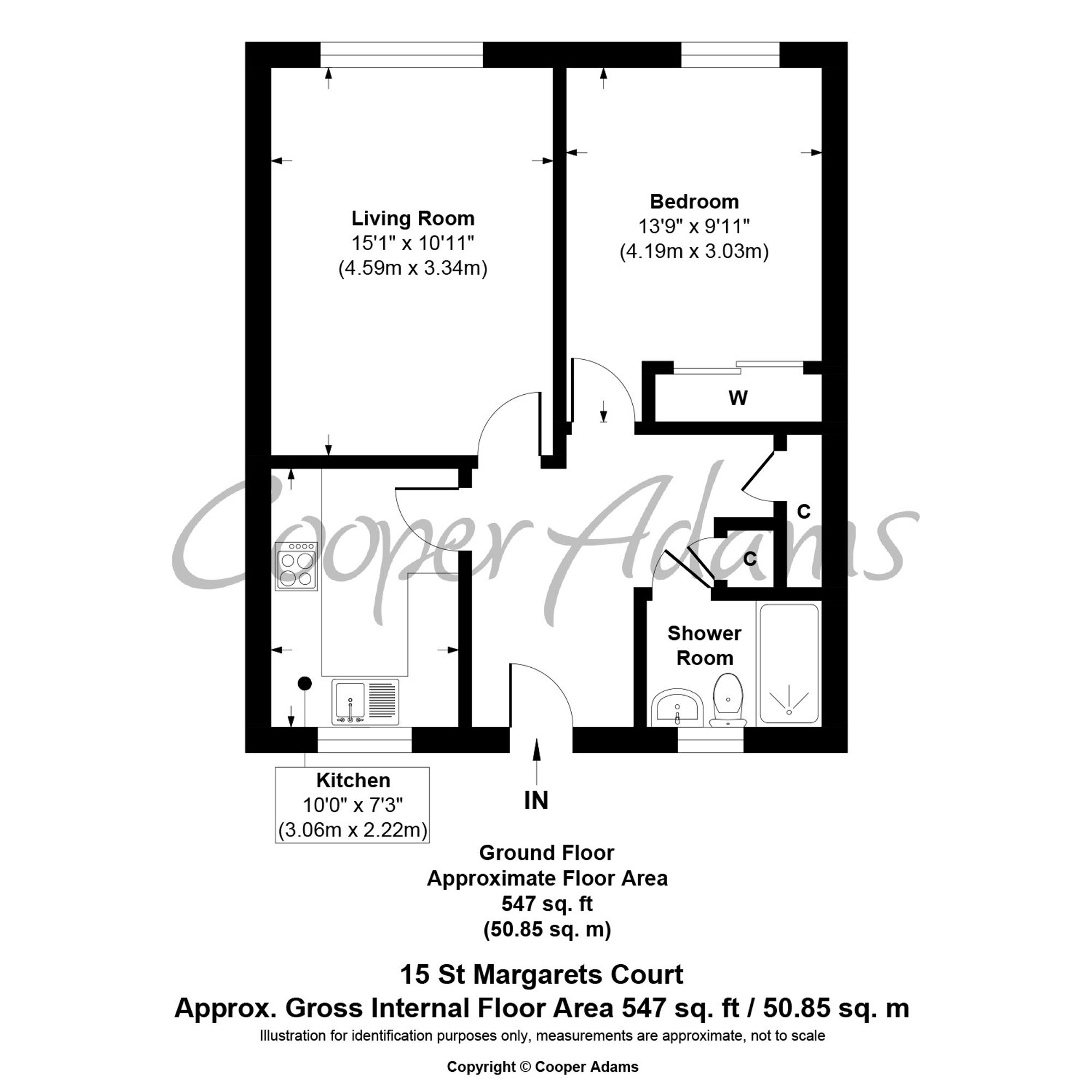 Flat 15, St. Margarets Court Arundel Road, Littlehampton floorplan