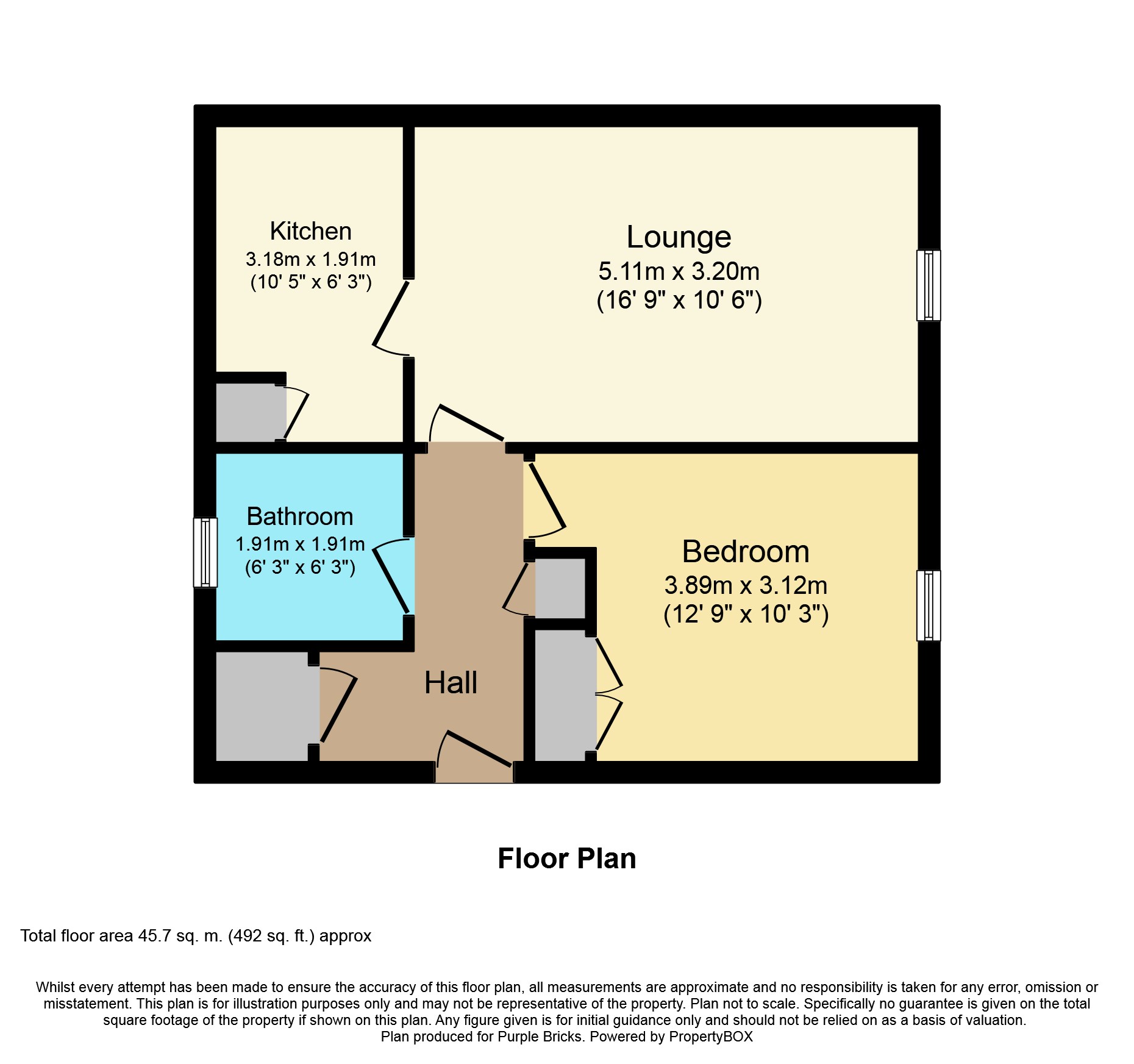 1 Bedrooms Flat for sale in Kintore Park, Hamilton ML3