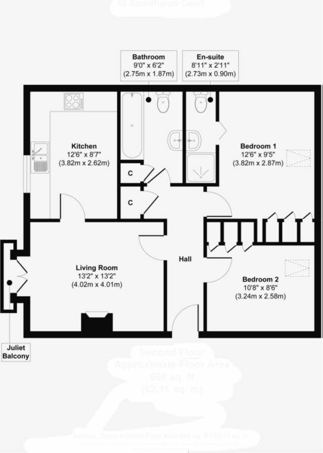 Battle Hill, Hexham NE46, 2 bedroom flat for sale 61370505