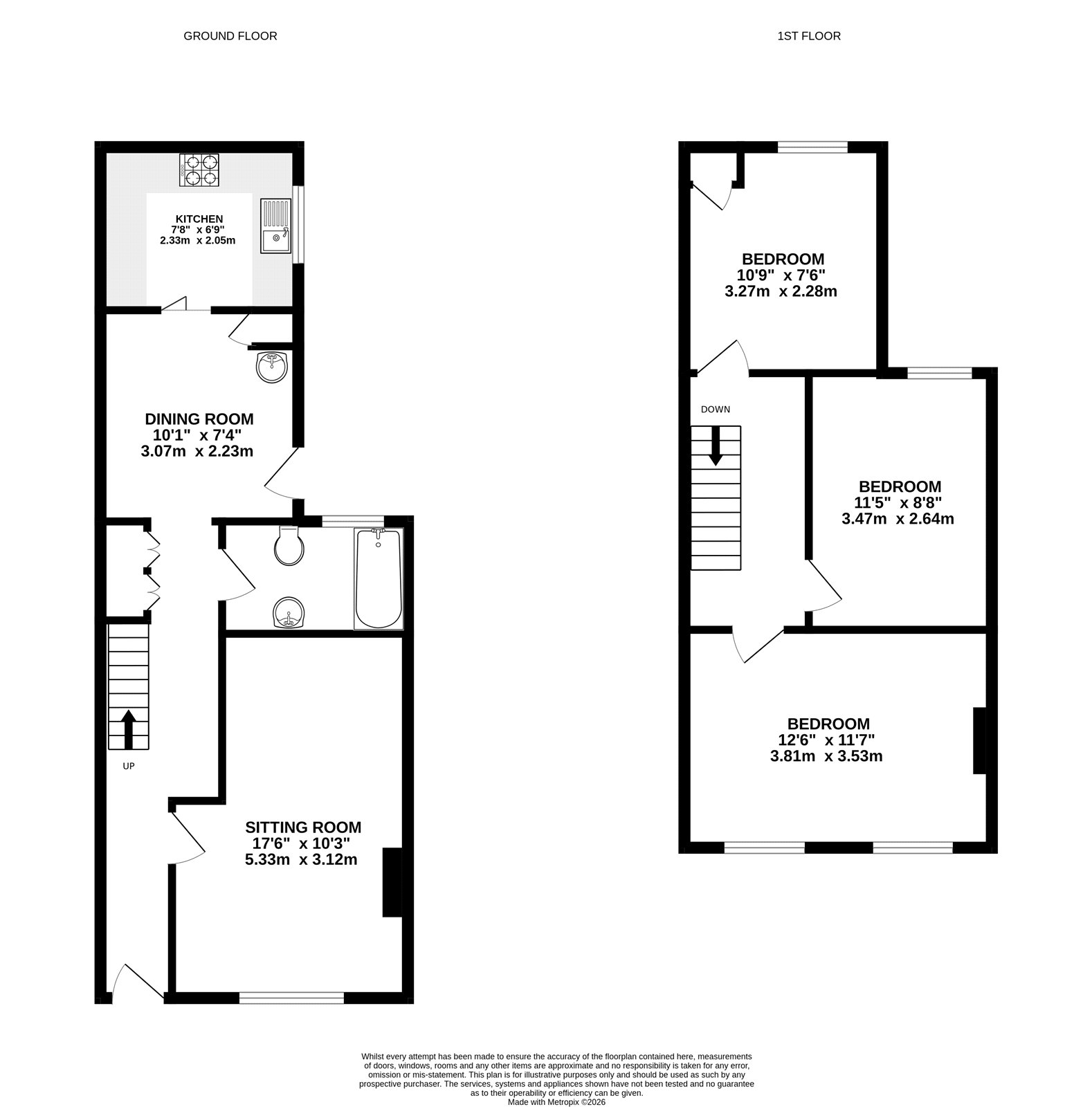 94, Grosvenor Road, Hampshire floorplan