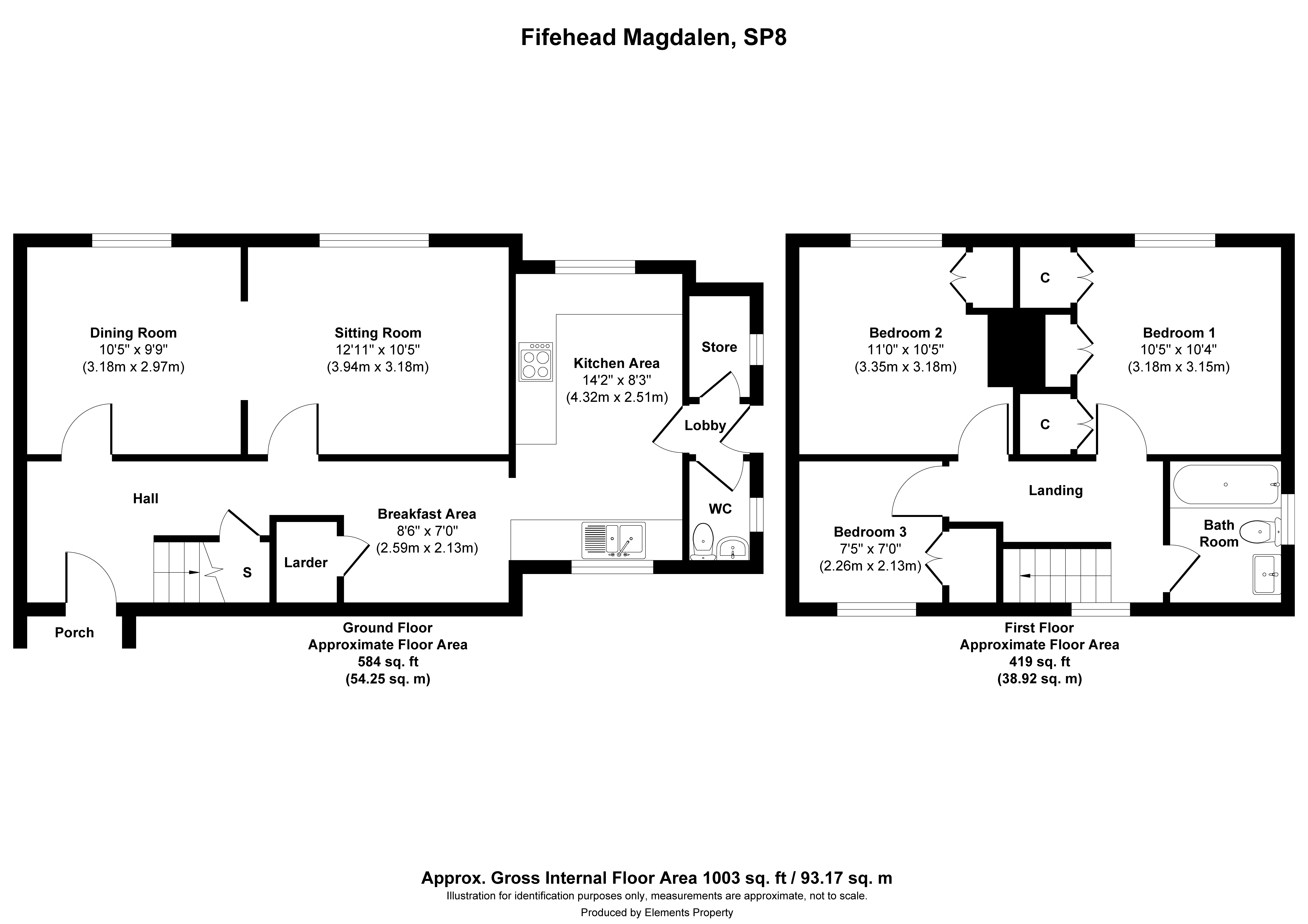 27, Fifehead Magdalen, Dorset floorplan