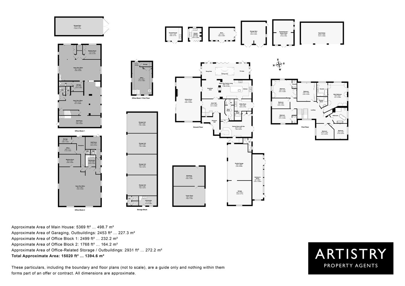 Harrison House (Commercial), Sheep Walk, Langford Road, Biggleswade, Bedfordshire (with offices, home and land) floorplan
