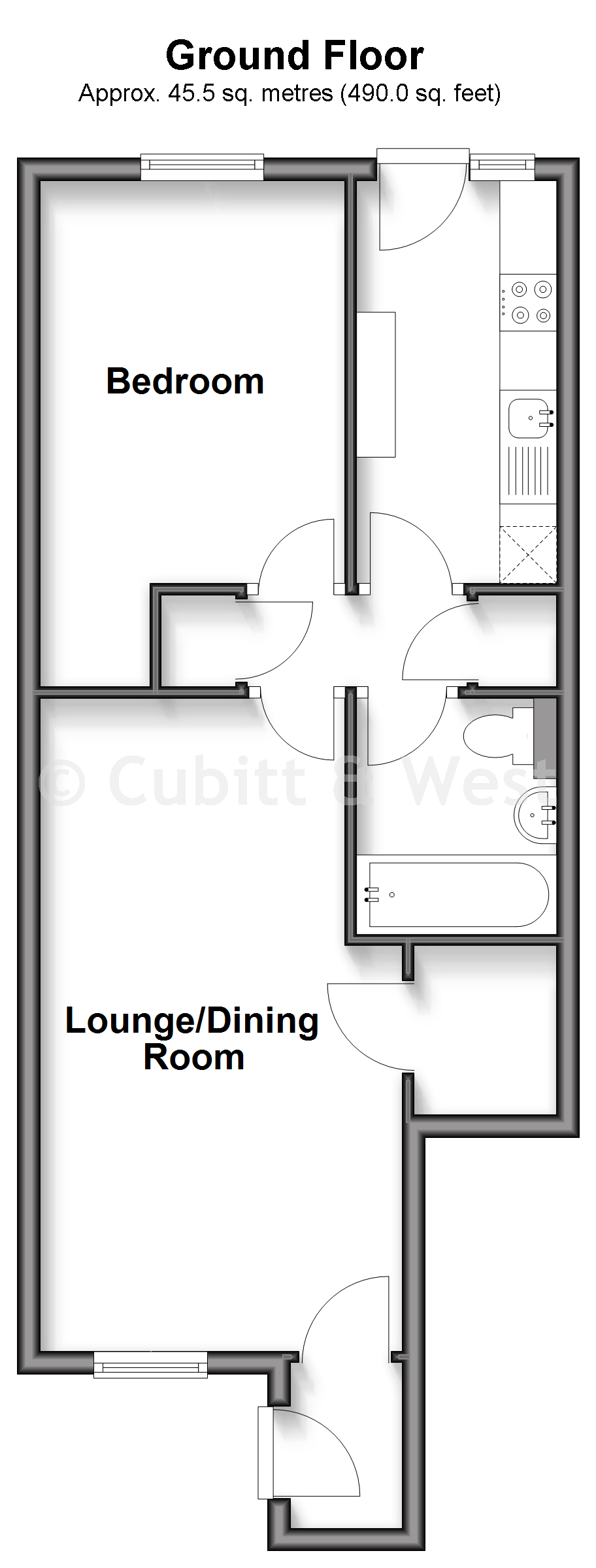73, Bolton Road, Crawley floorplan