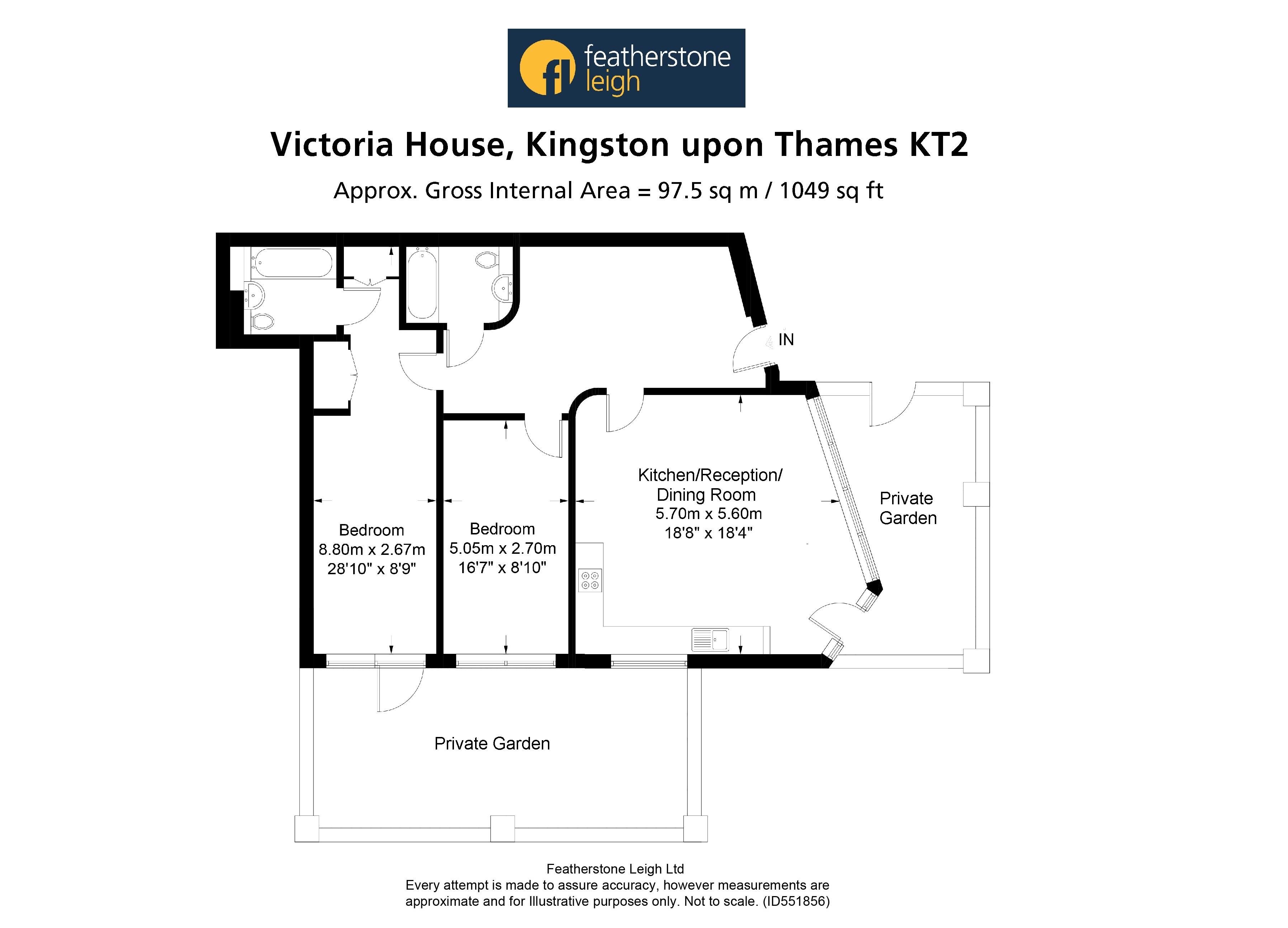 2 Bedrooms Flat for sale in Richmond Road, Kingston Upon Thames KT2
