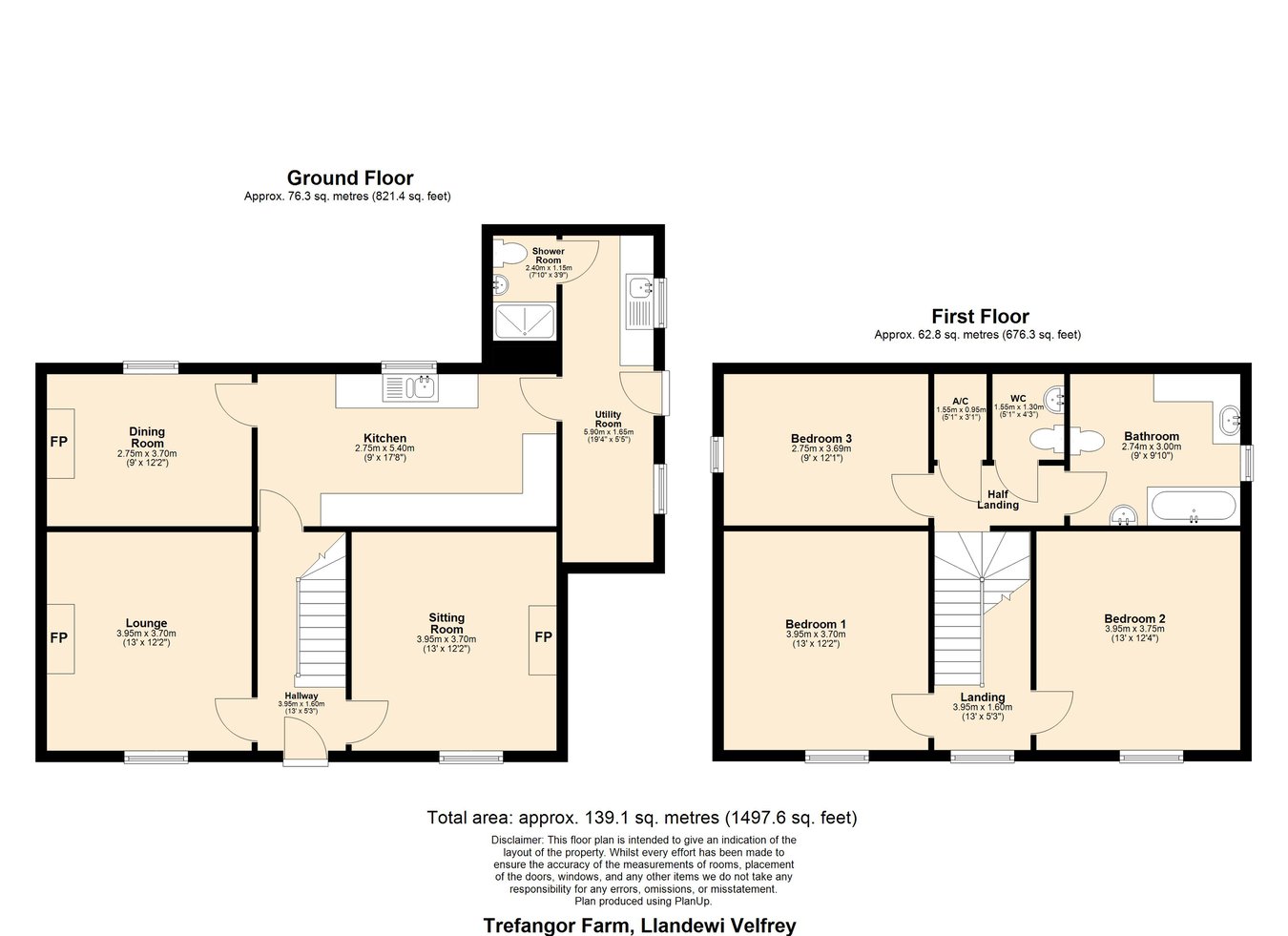 Trefangor Farm, Llanddewi Velfrey, Narberth floorplan