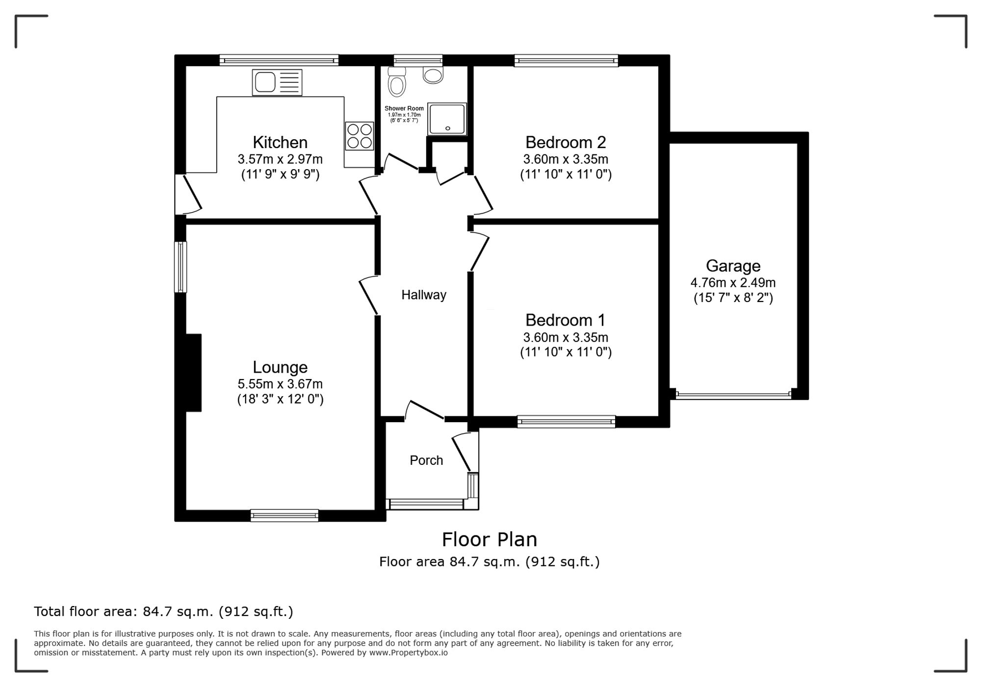32 Bryn Twr, Abergele floorplan