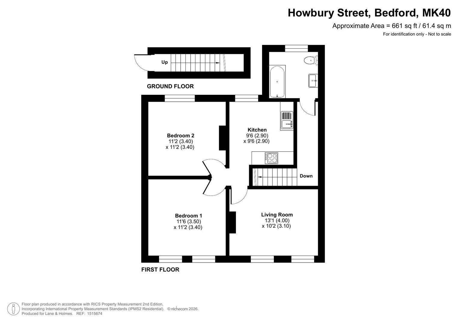 74, Howbury Street, Bedford floorplan
