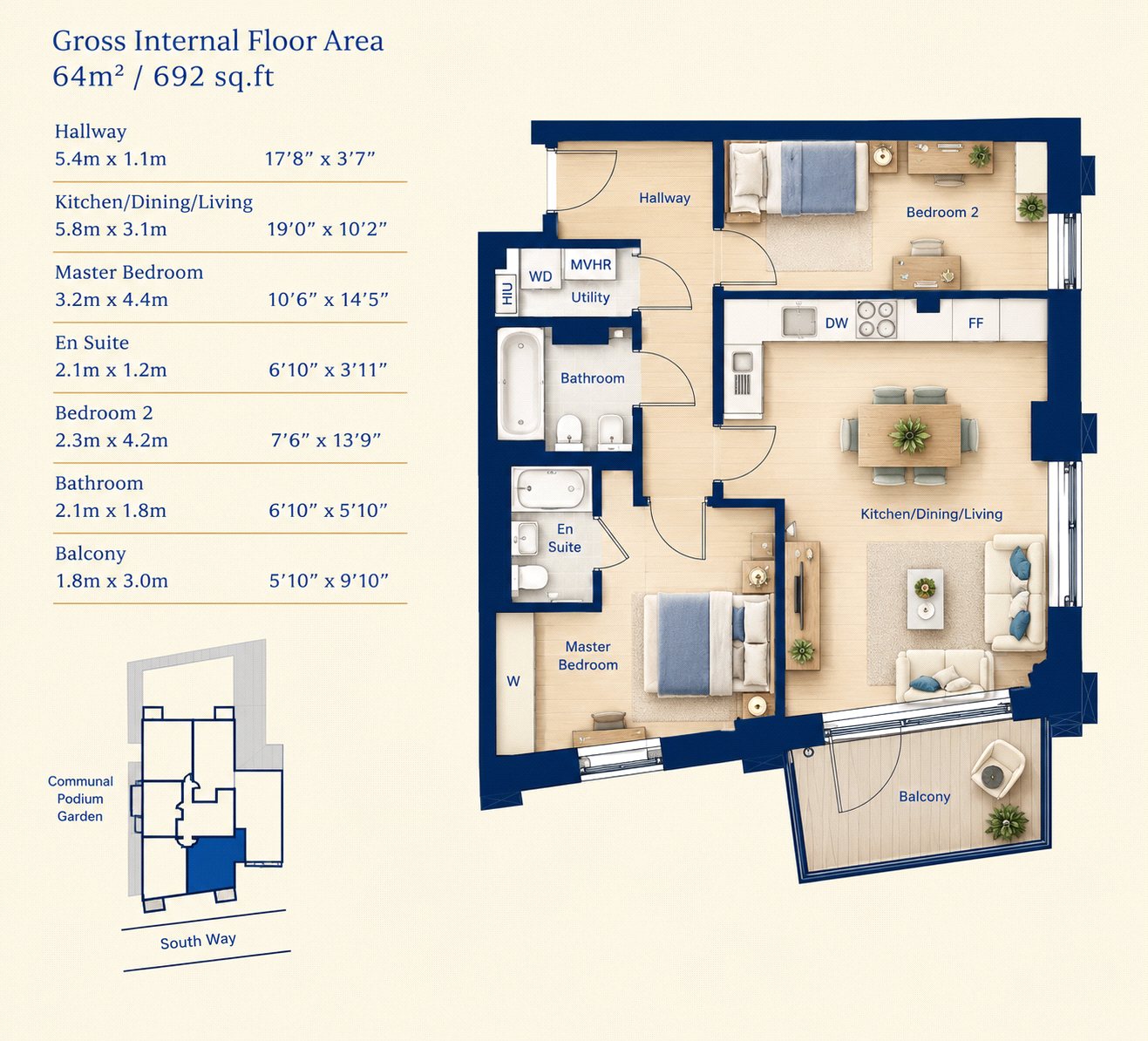 South Way, Wembley floorplan