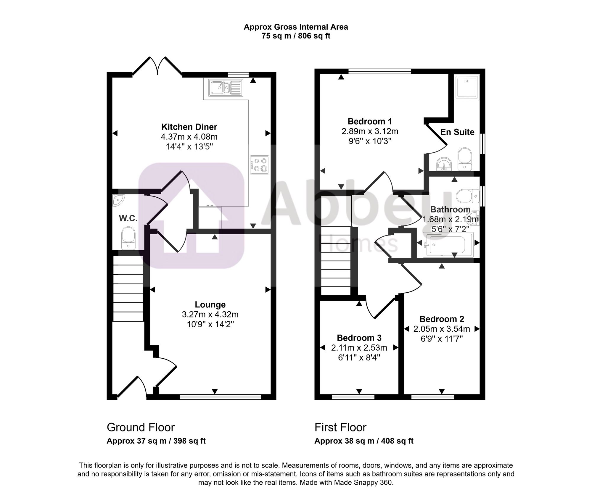 7 Thorntree Close, Leicester floorplan