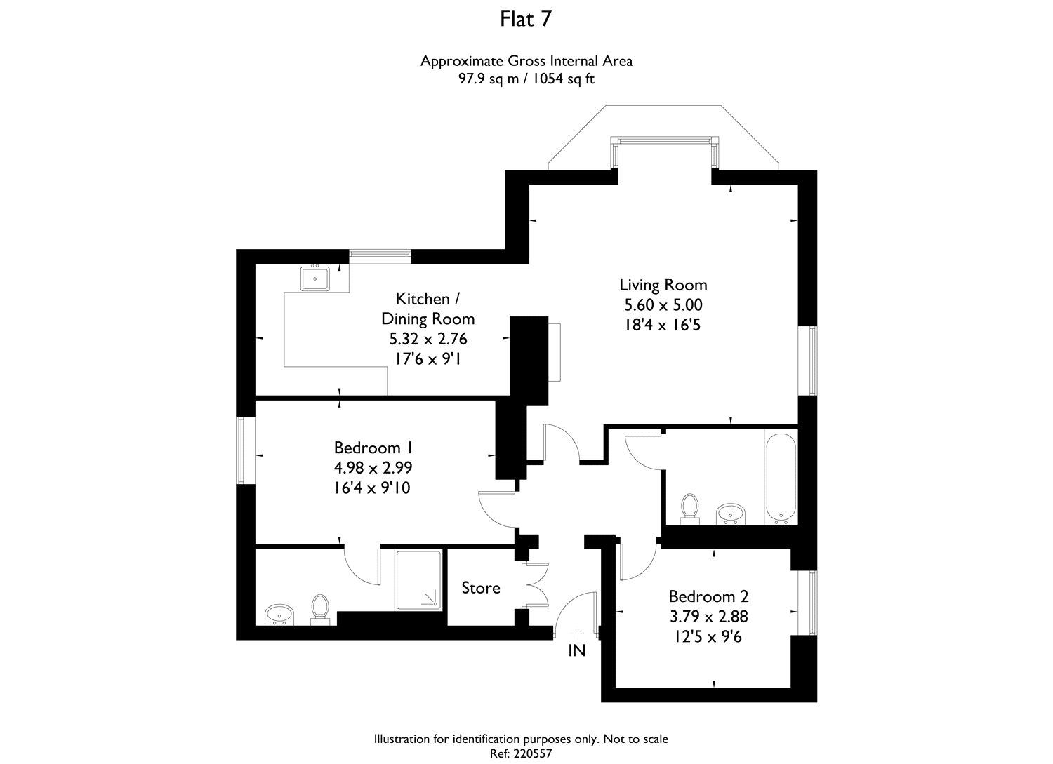 2 Bedrooms Flat for sale in New Court, Liston Road, Marlow, Buckinghamshire SL7