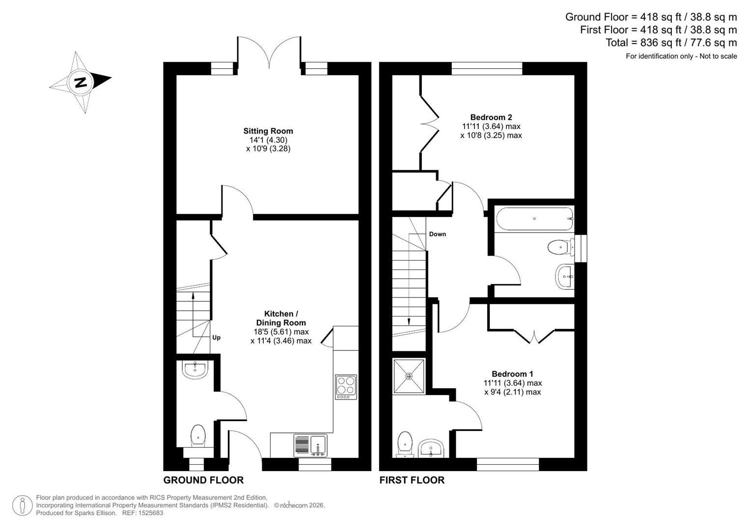 23, Meadow Grove, Chandler's Ford floorplan