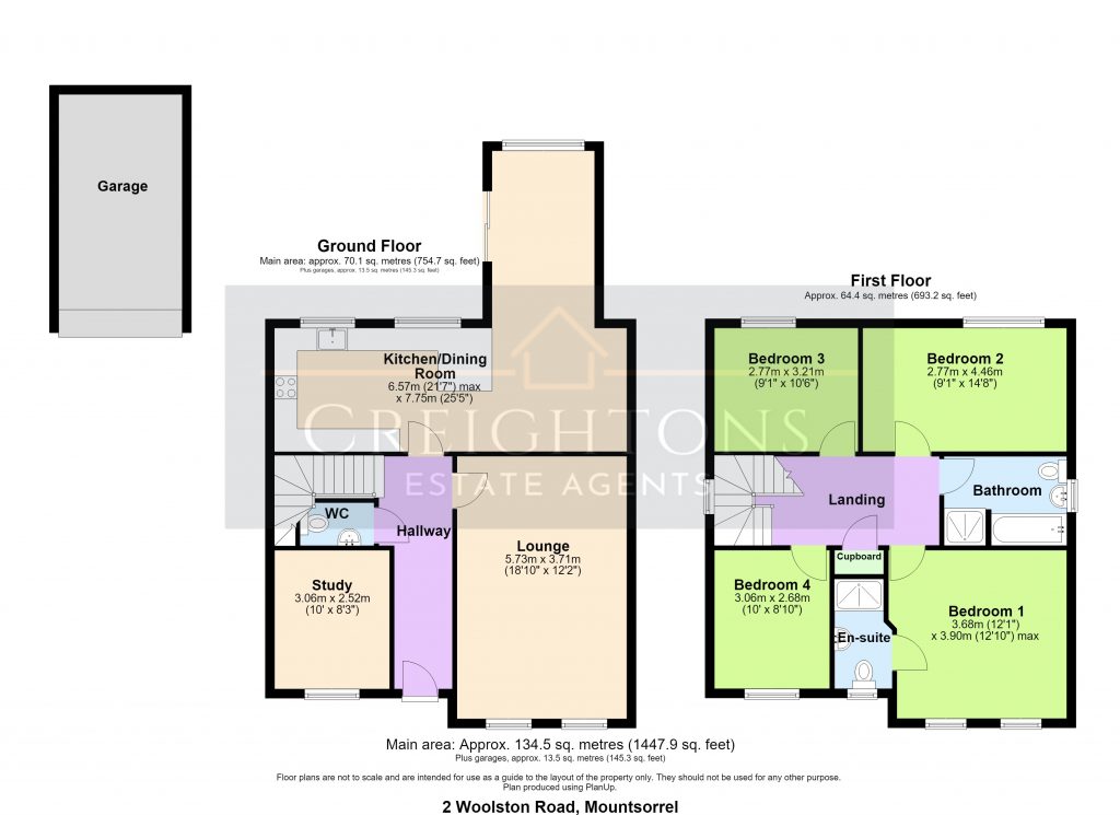 2, Woolston Road, Loughborough floorplan