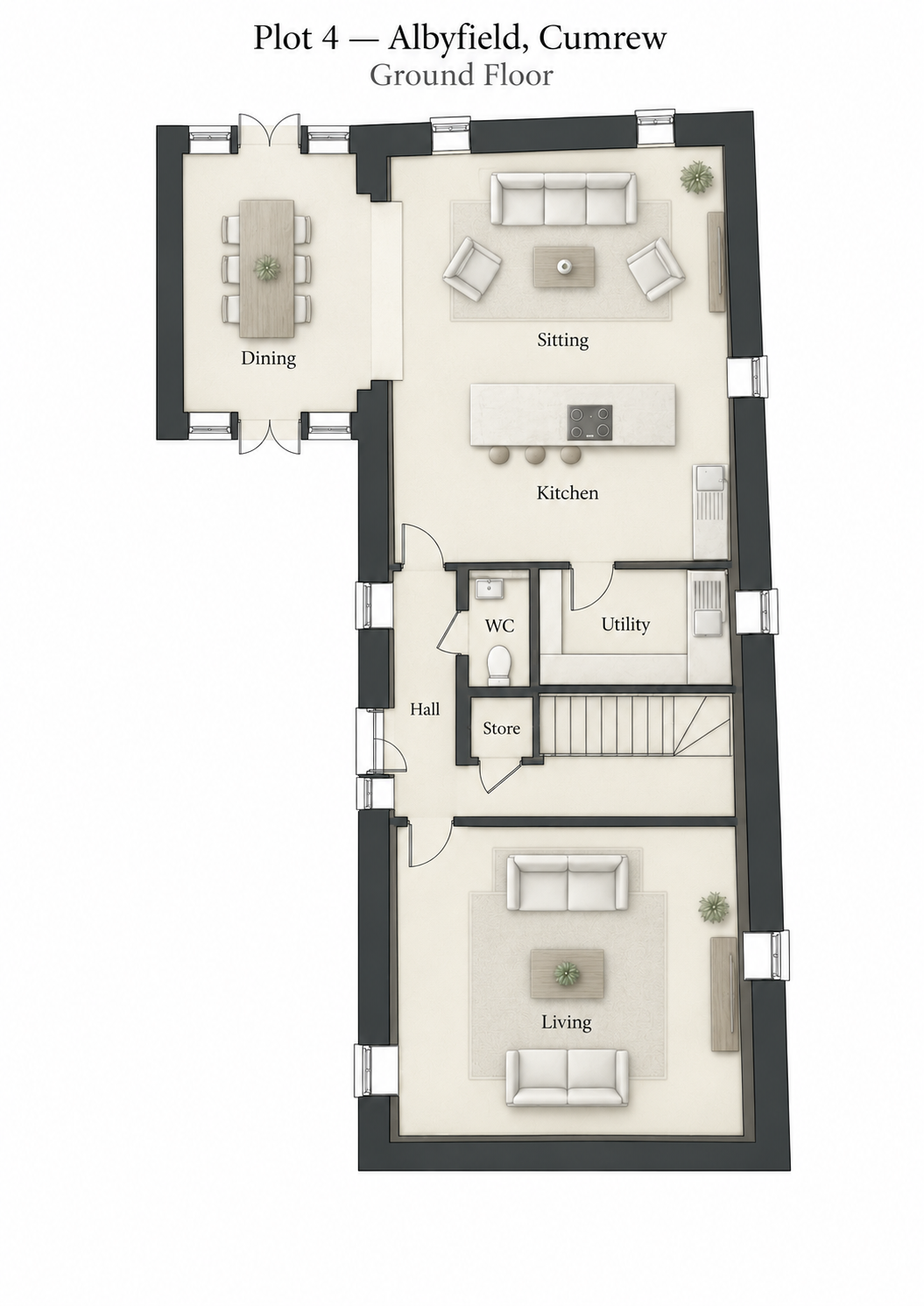 Plot 4 The Cart Arch House, Plot 4 The Cart Arch House, Cumrew floorplan
