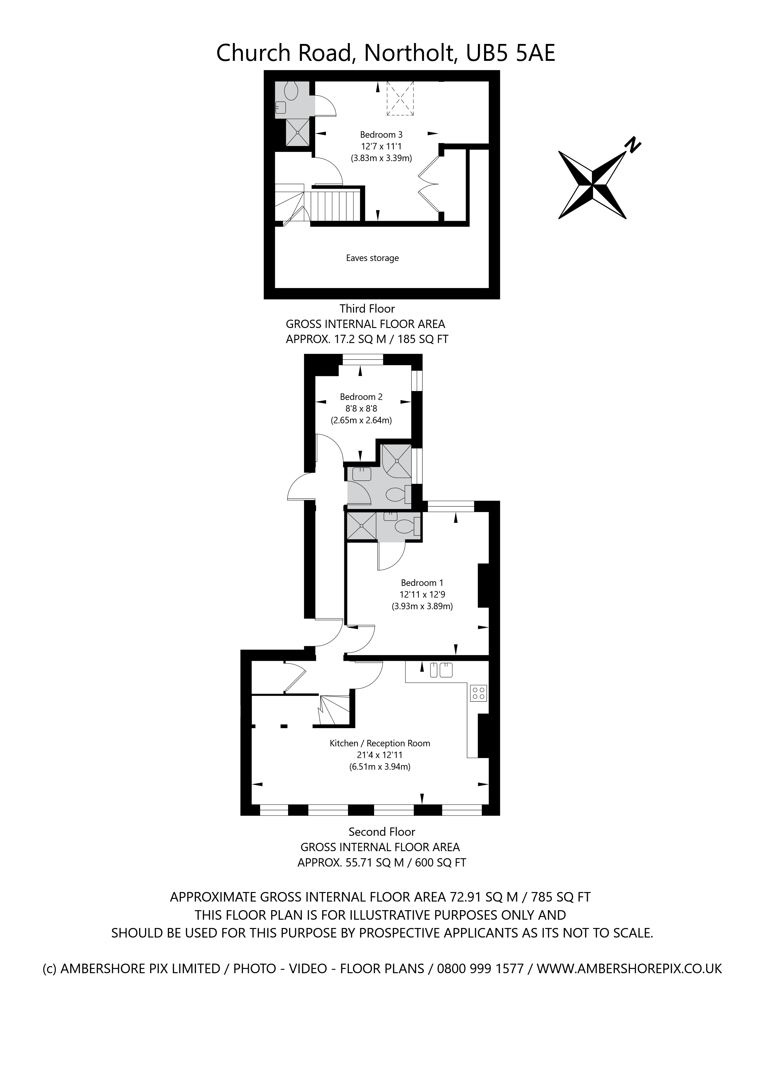 206, Church Road, Northolt floorplan