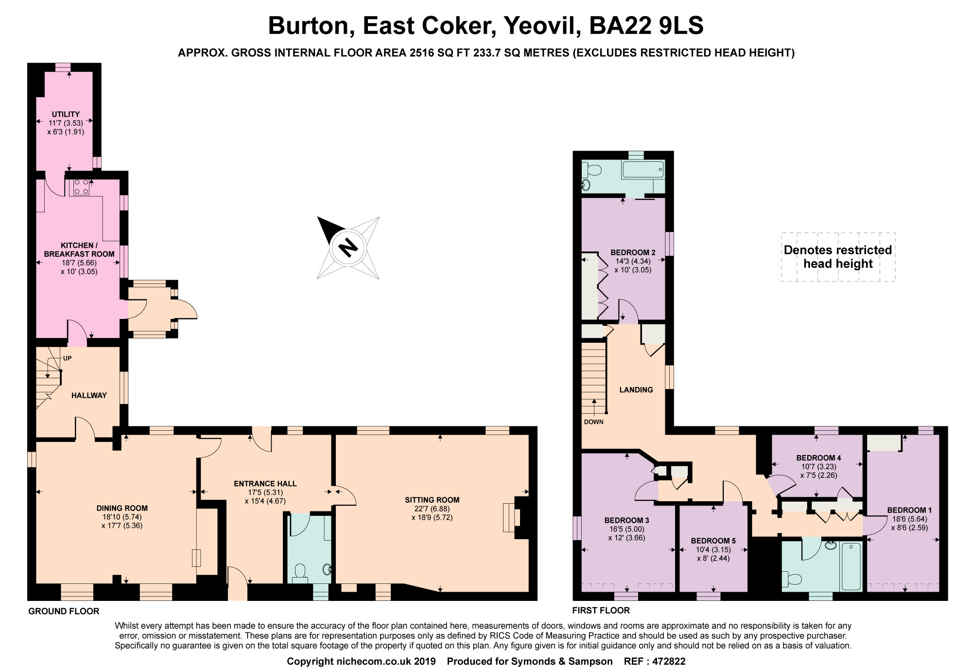 5 Bedrooms Detached house for sale in Burton, East Coker, Yeovil, Somerset BA22