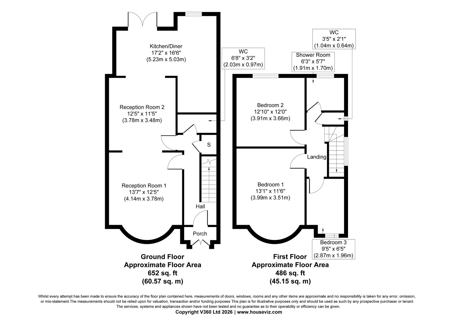 42, Grove Crescent, London floorplan