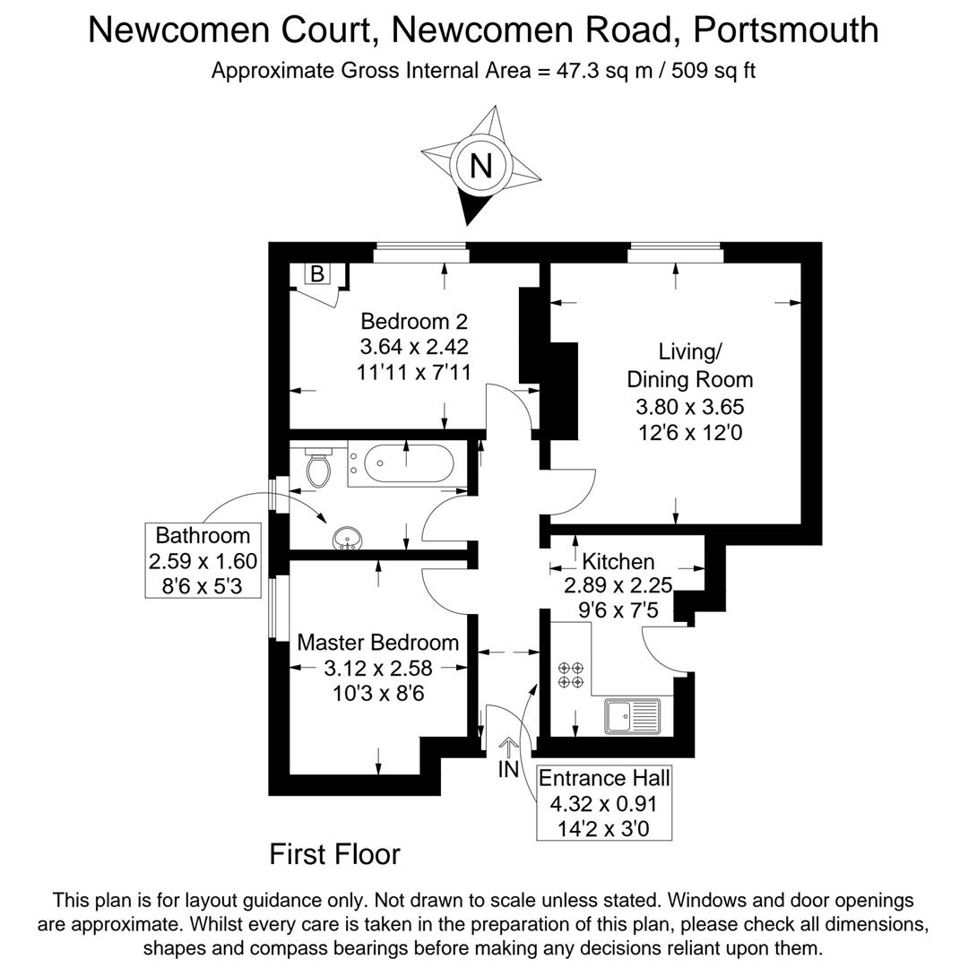 Newcomen Road, Portsmouth floorplan