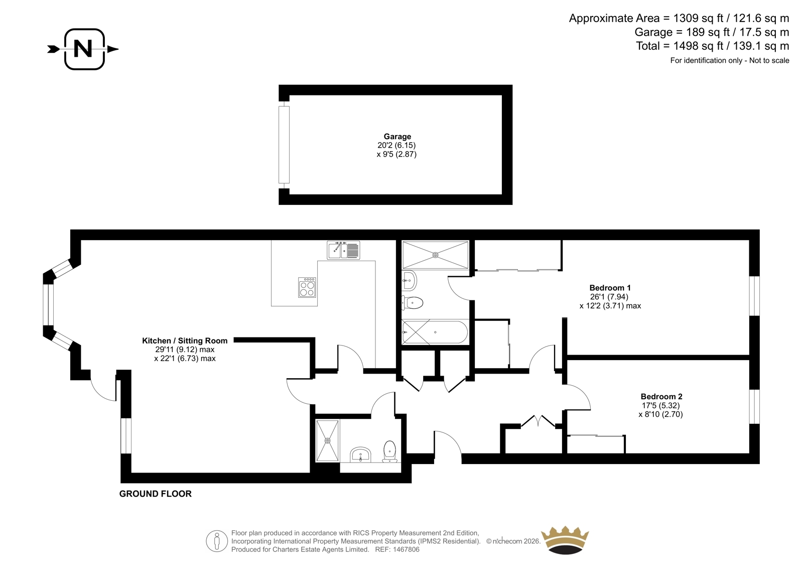 Flat 2, The Eardley,, Marine Parade, West Sussex floorplan