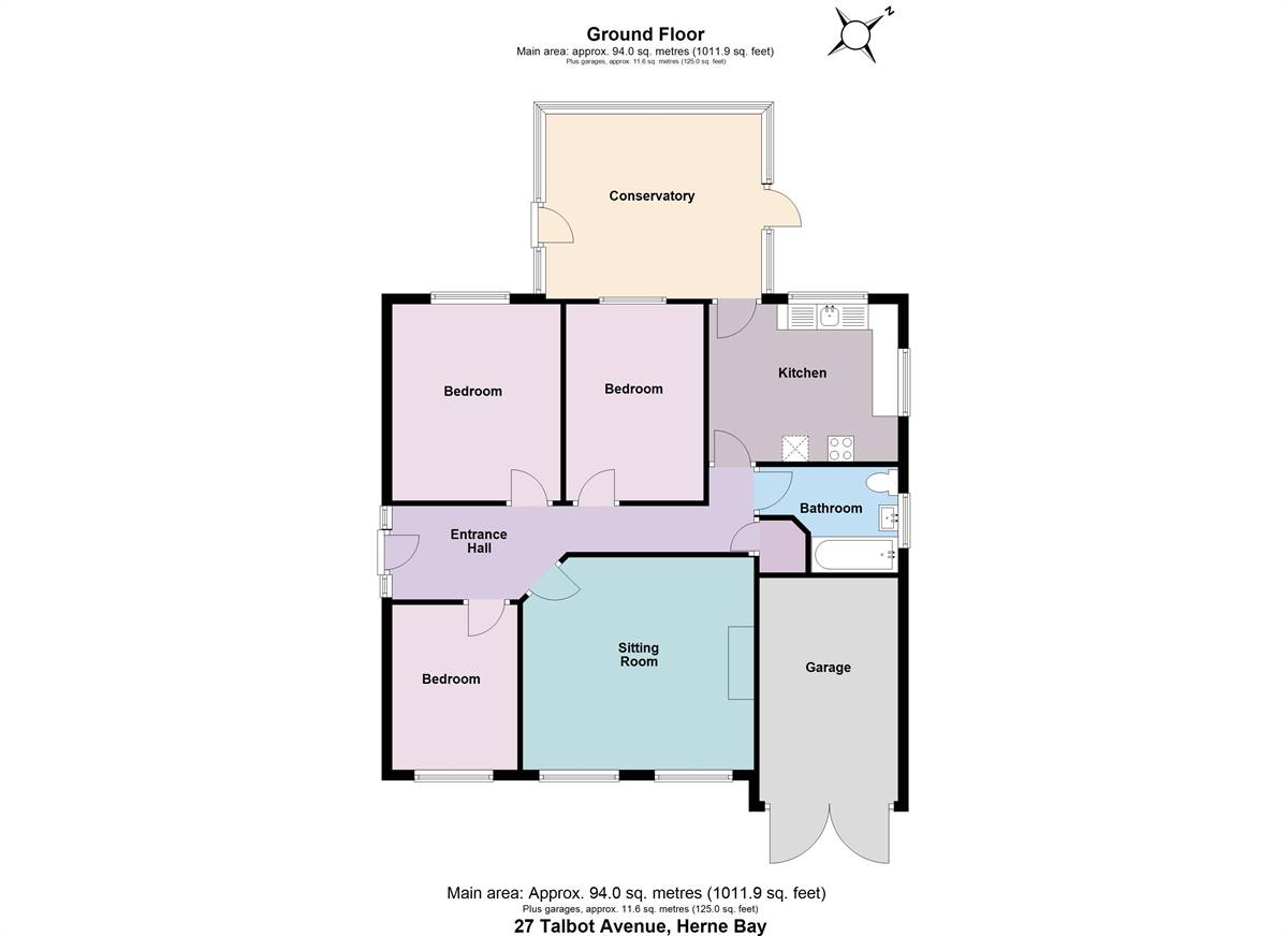 27, Talbot Avenue, Herne Bay floorplan