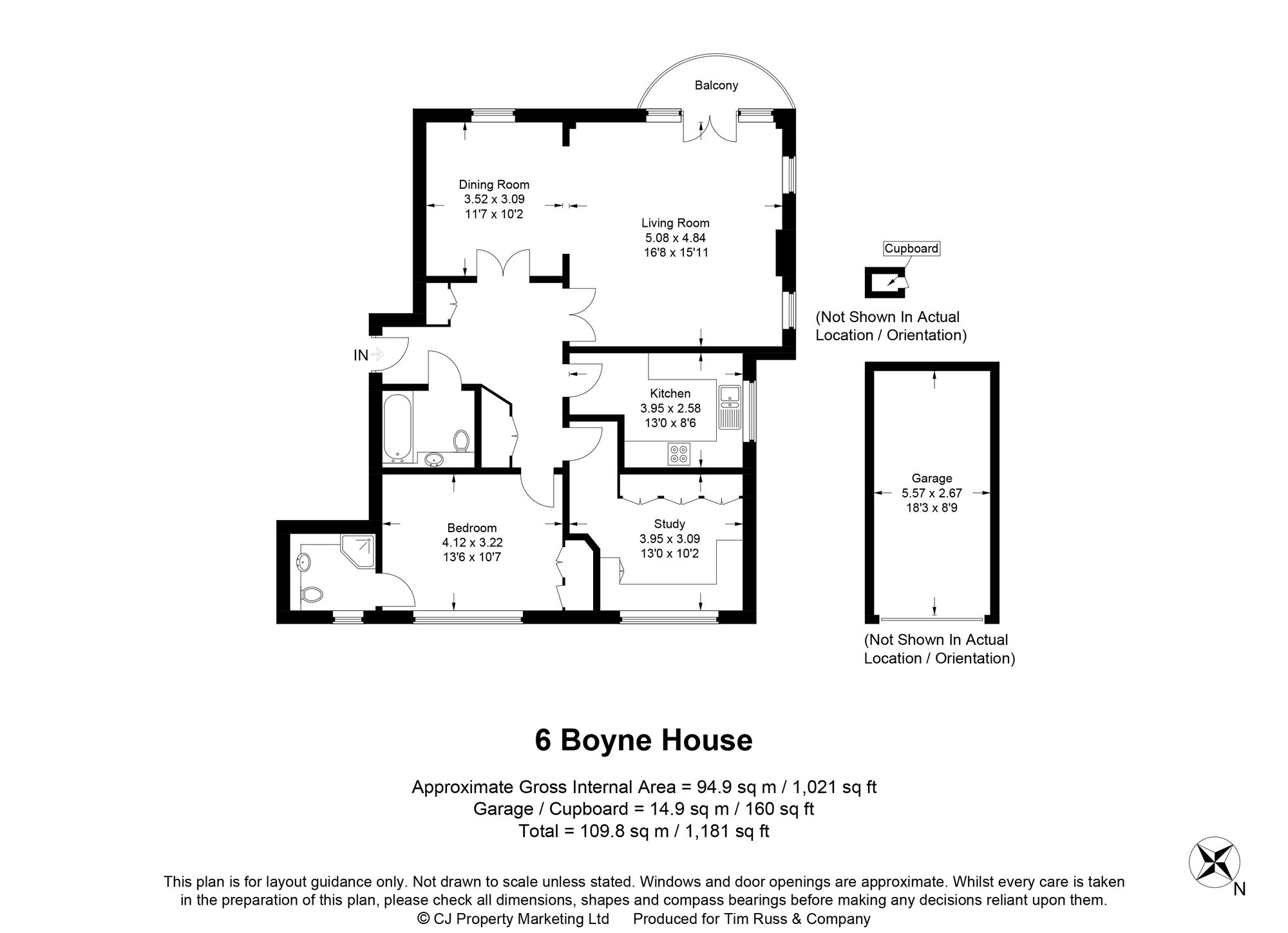 Flat 6, Boyne House, Beaconsfield floorplan