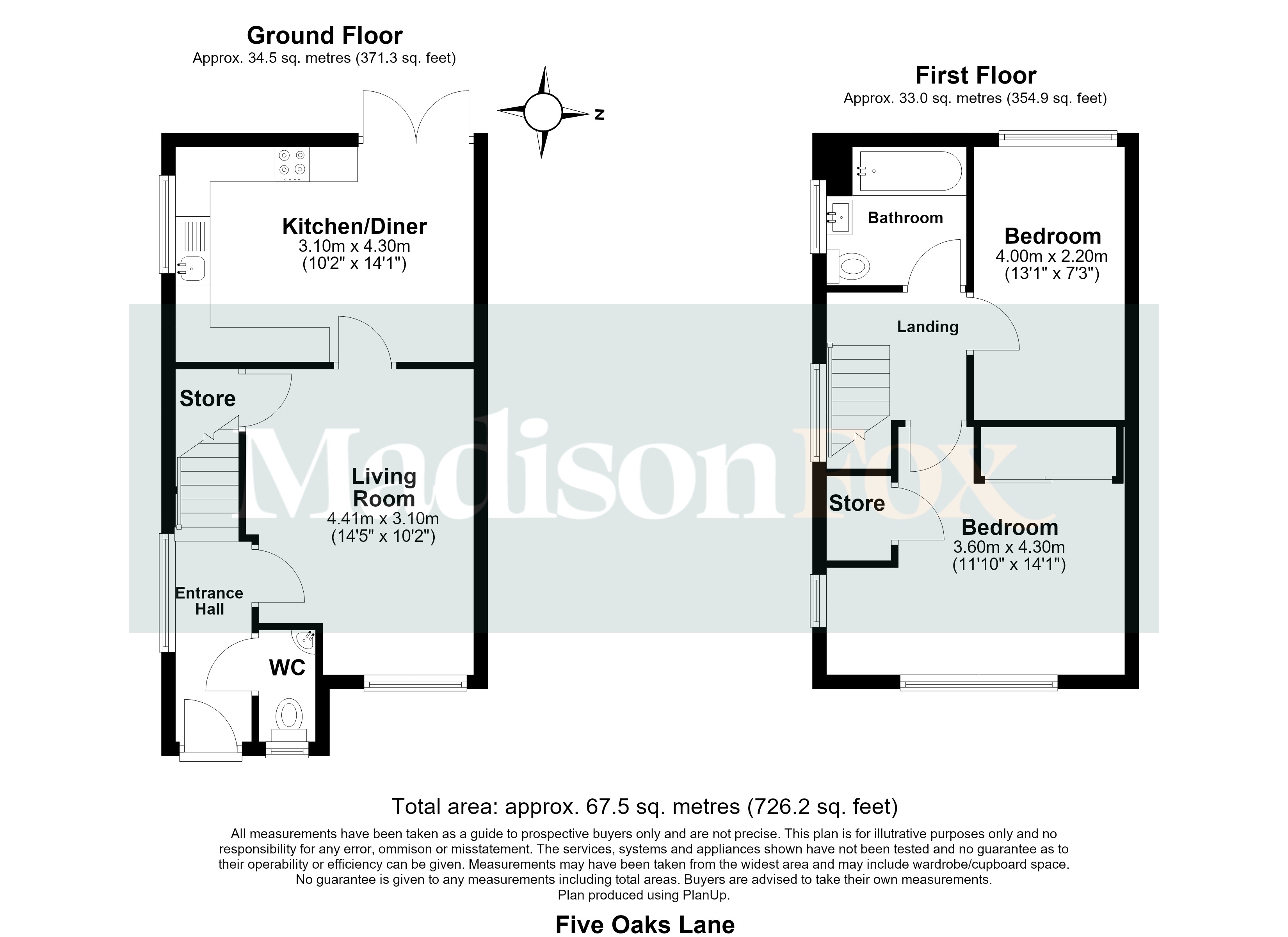 Five Oaks Lane, Chigwell floorplan