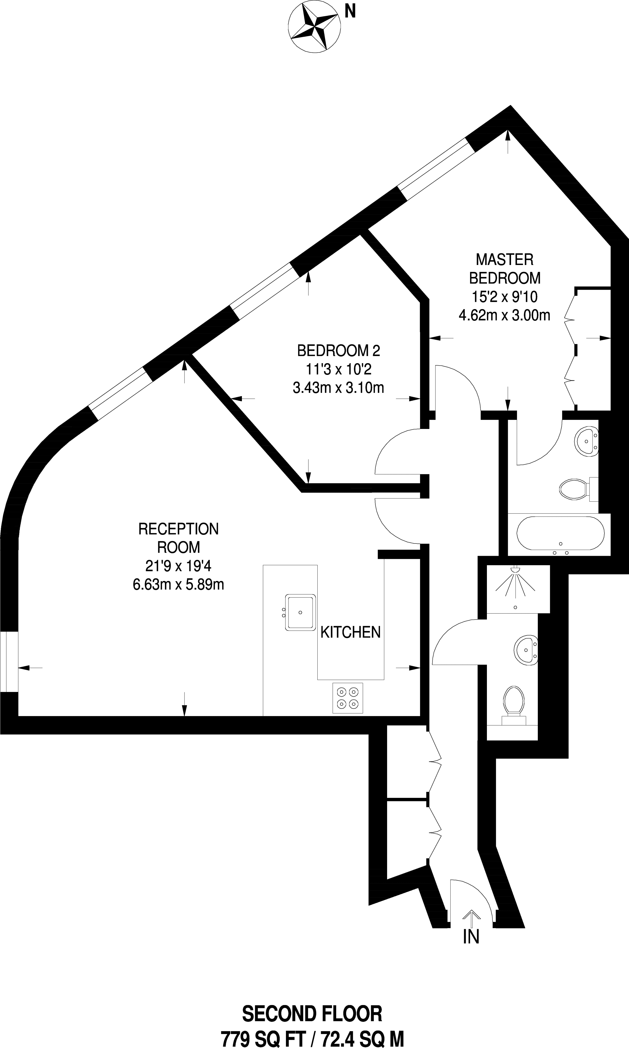 2 Bedrooms Flat to rent in Upper Richmond Road, Putney SW15