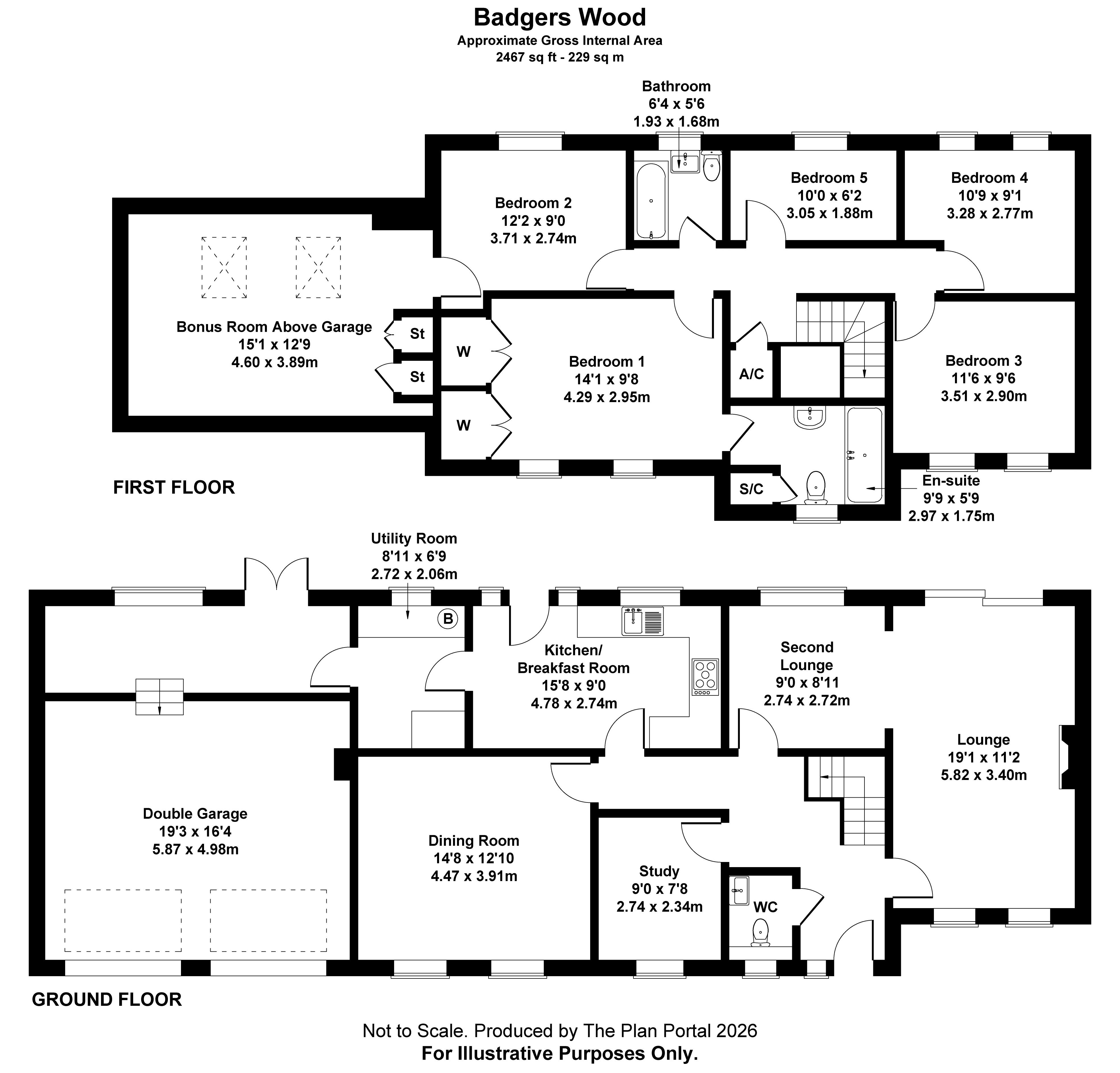 12, Badgers Wood, Caterham floorplan