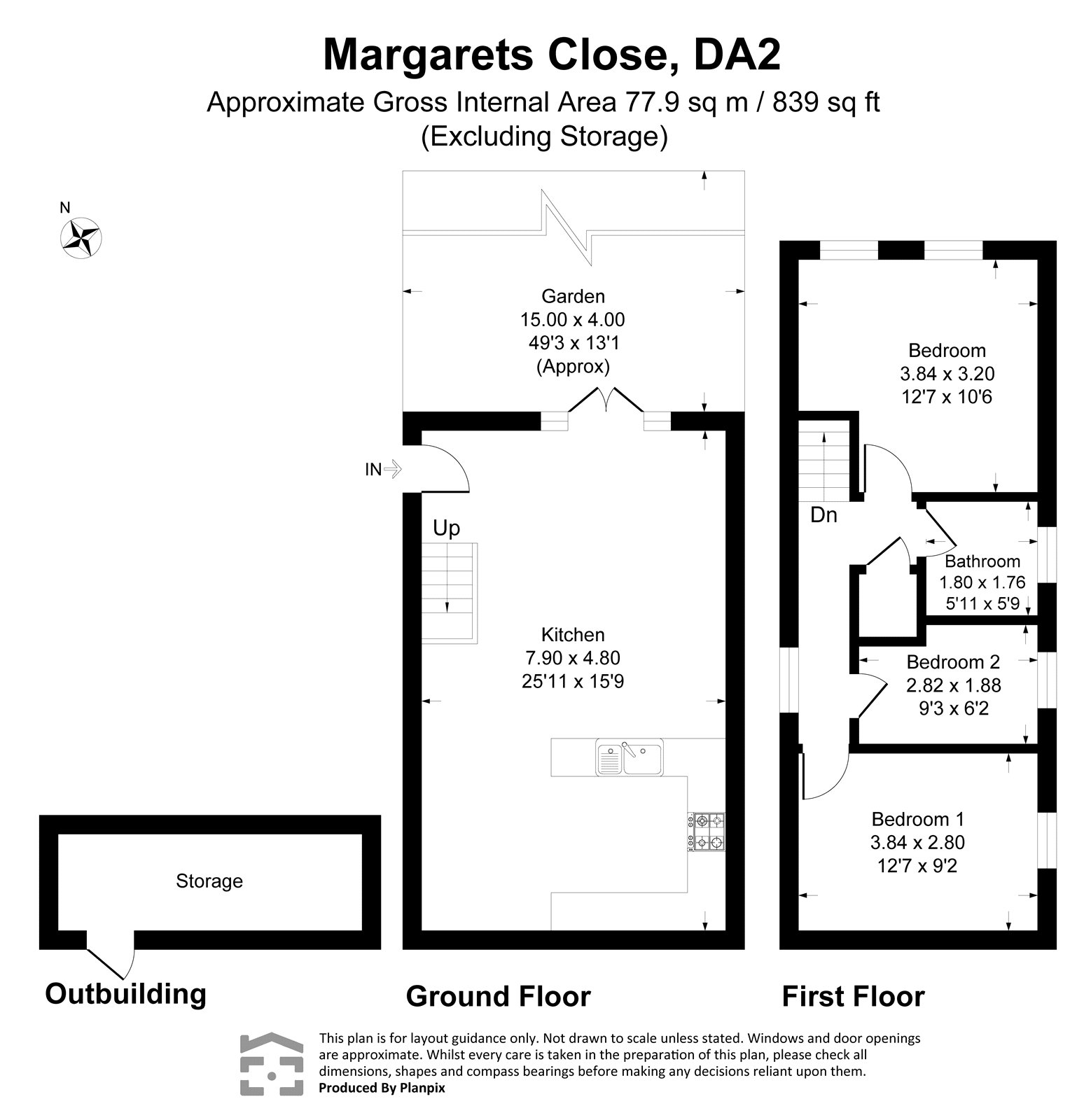 5, St. Margarets Close, Dartford floorplan