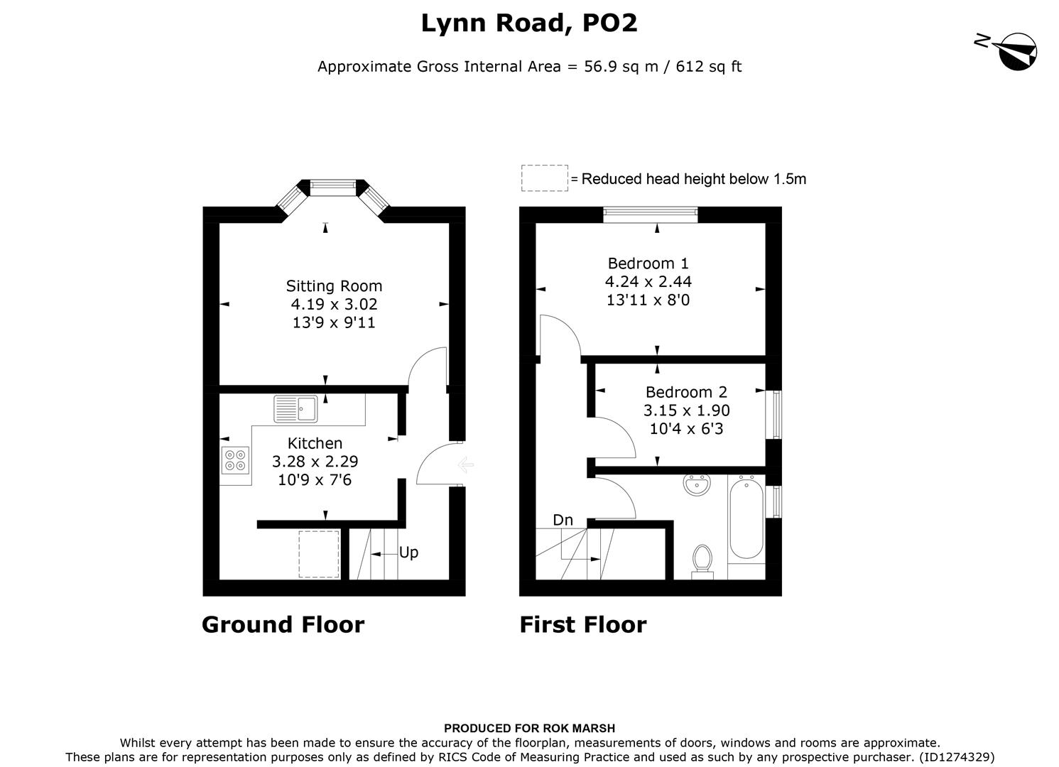 15, Lynn Road, Portsmouth floorplan