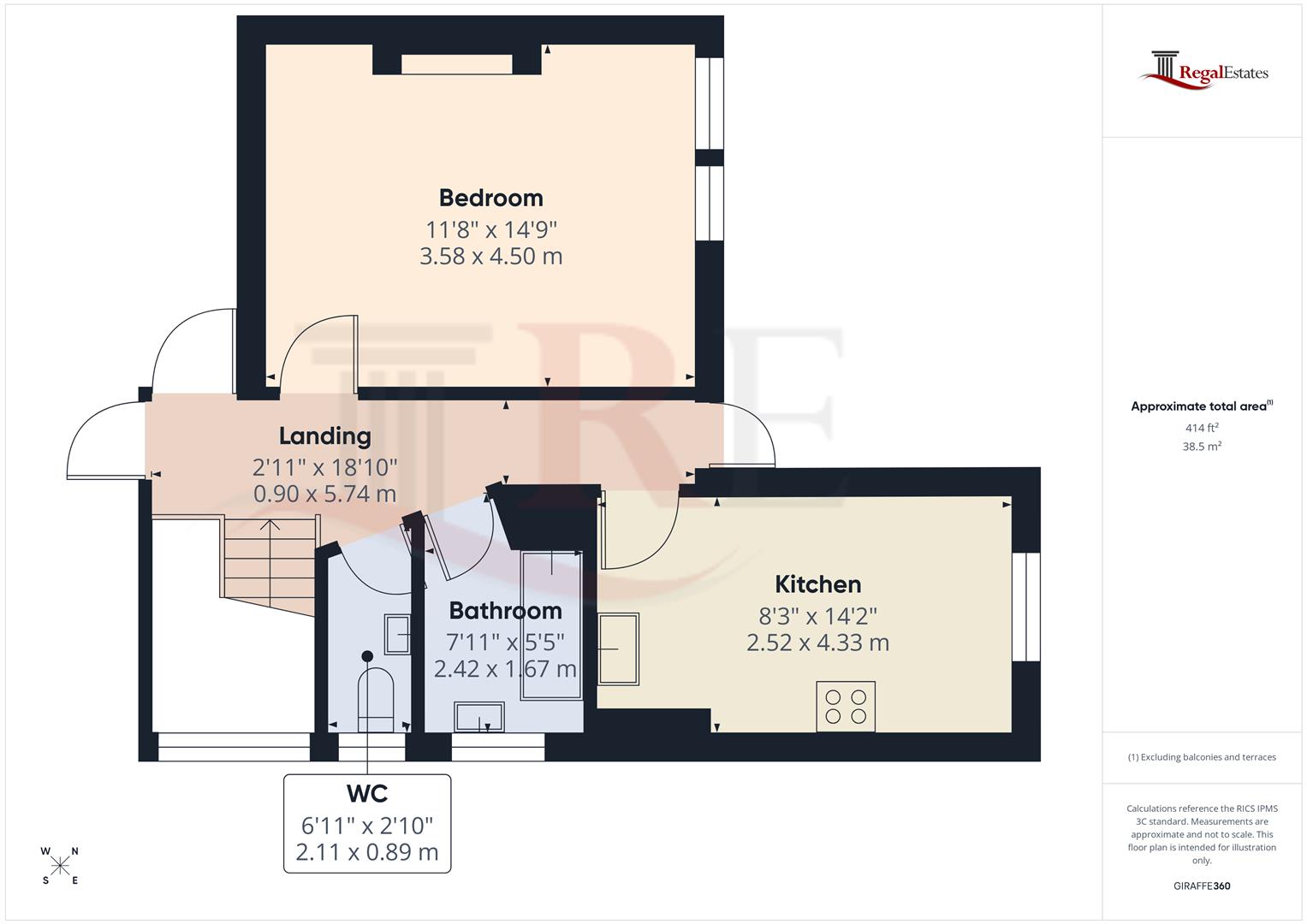 Room 3, 110A, Dartmouth Road, London floorplan