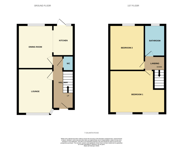 Dalmatia Road, Southend-on-Sea floorplan