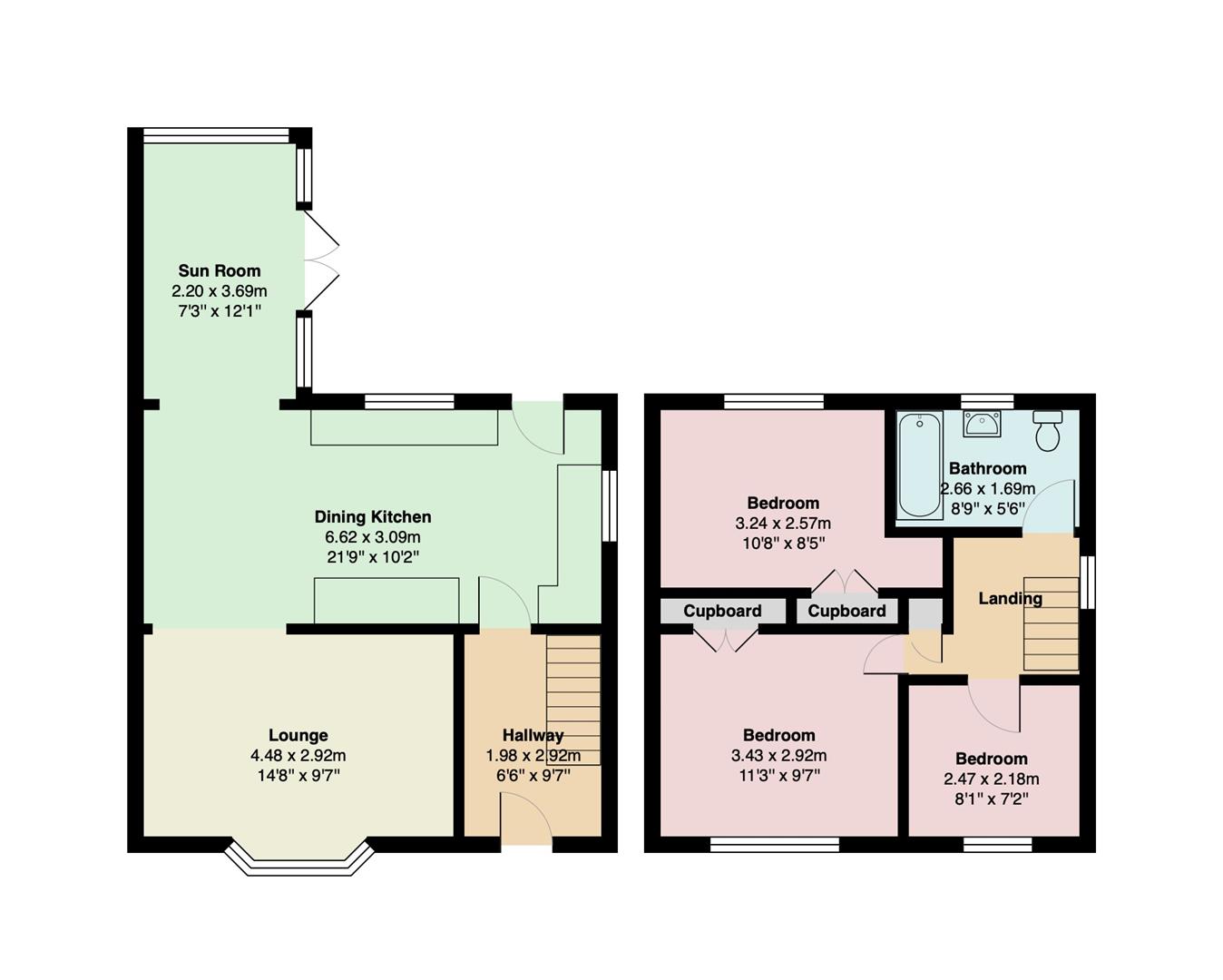 40, Rylstone Drive, Morecambe floorplan