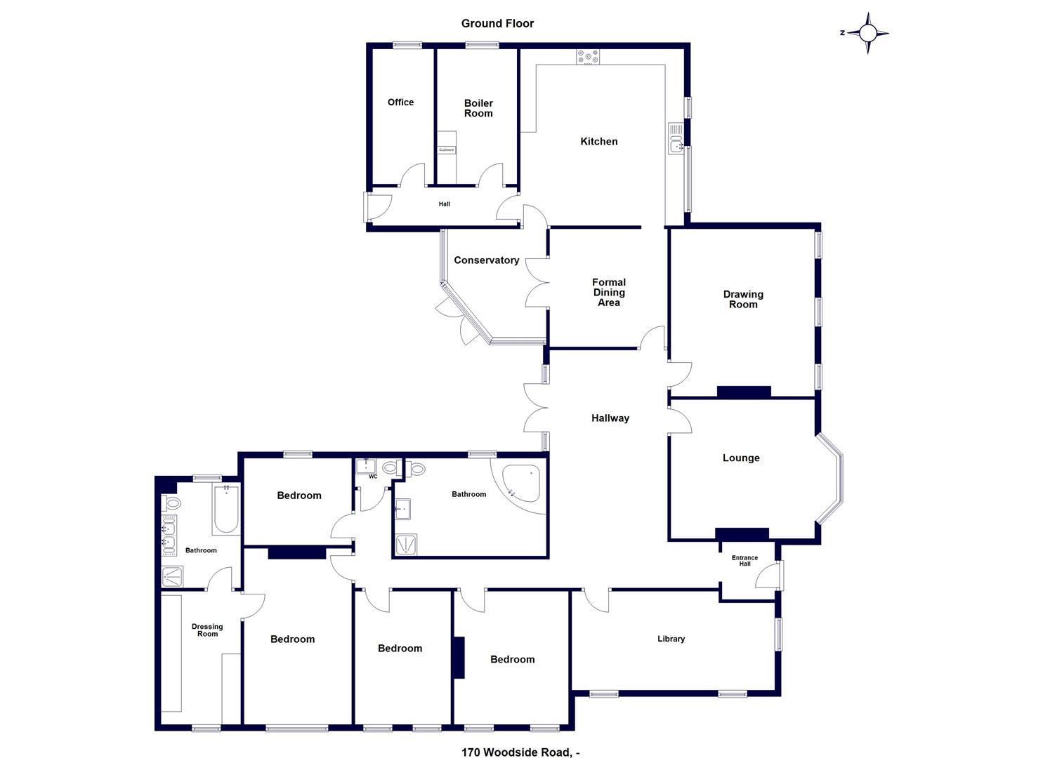 170, Woodside Road, Huddersfield floorplan