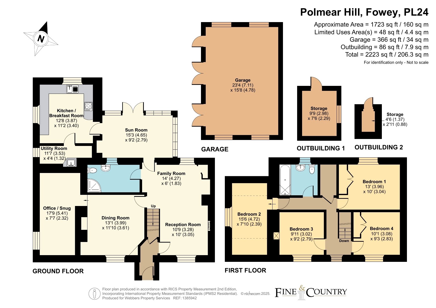 Trewrong Farmhouse,, Polmear Hill, Cornwall floorplan