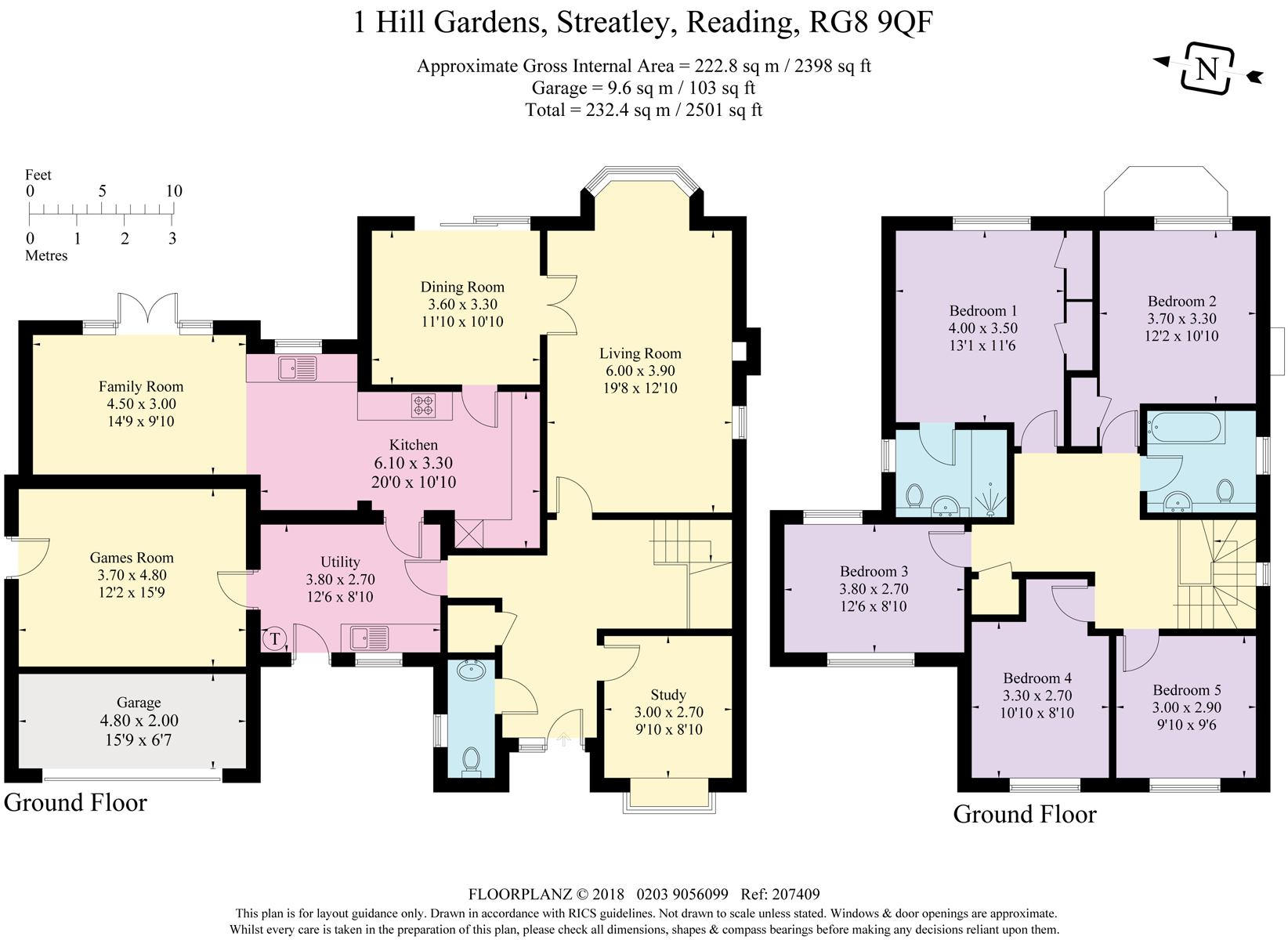 5 Bedrooms Detached house for sale in 1 Hill Gardens, Streatley On Thames RG8