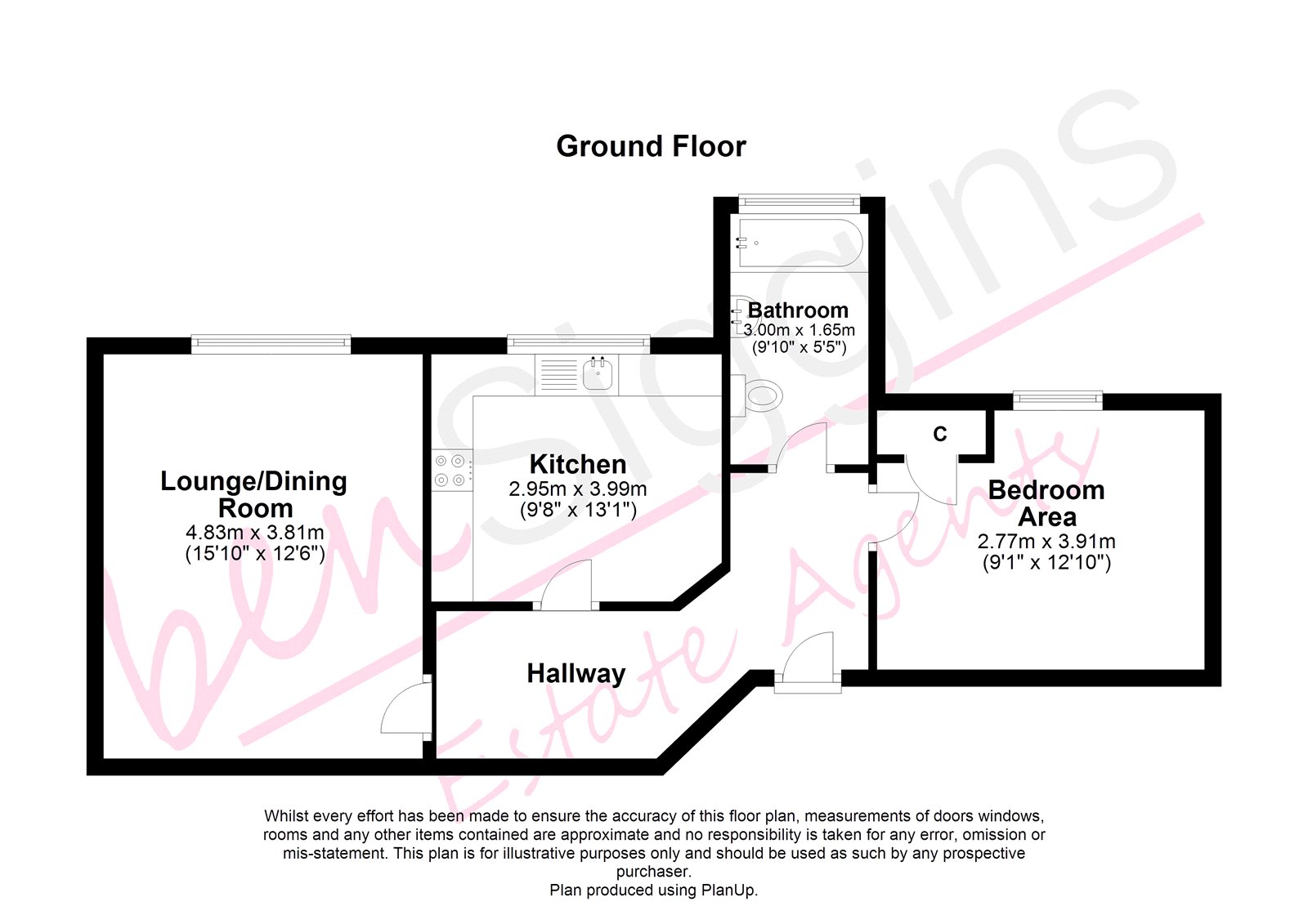 1 Bedrooms Flat for sale in Flat 2, Wellington House, 6 Ashford Road, Maidstone ME14