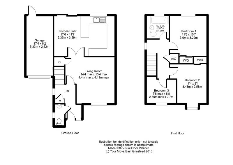 3 Bedrooms Link-detached house for sale in Stuart Way, East Grinstead RH19