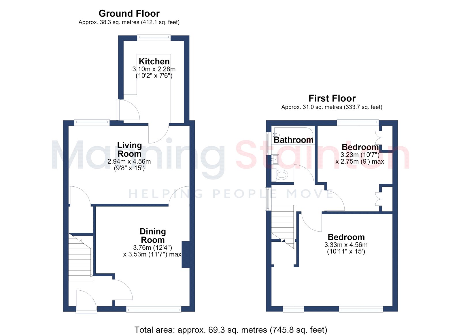28, Botany Avenue, West Yorkshire floorplan