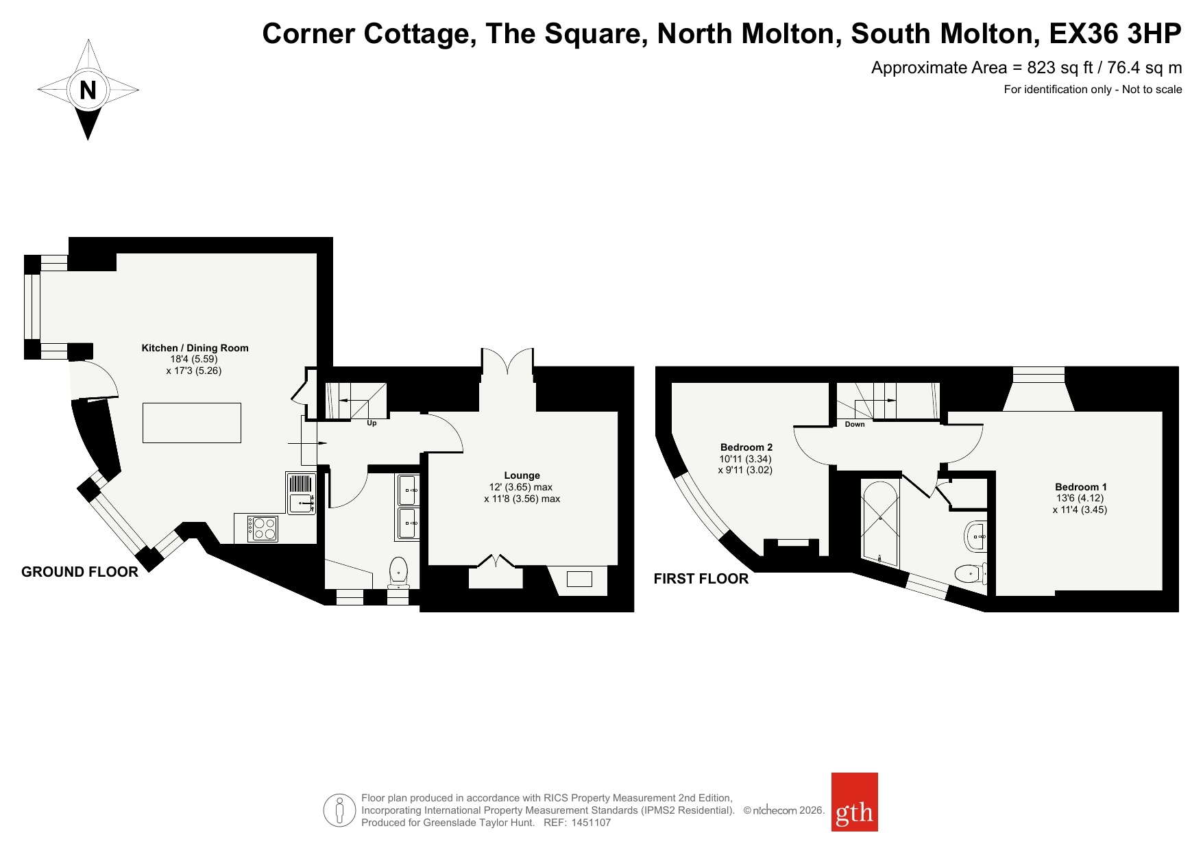 Corner Cottage,, The Square, South Molton floorplan