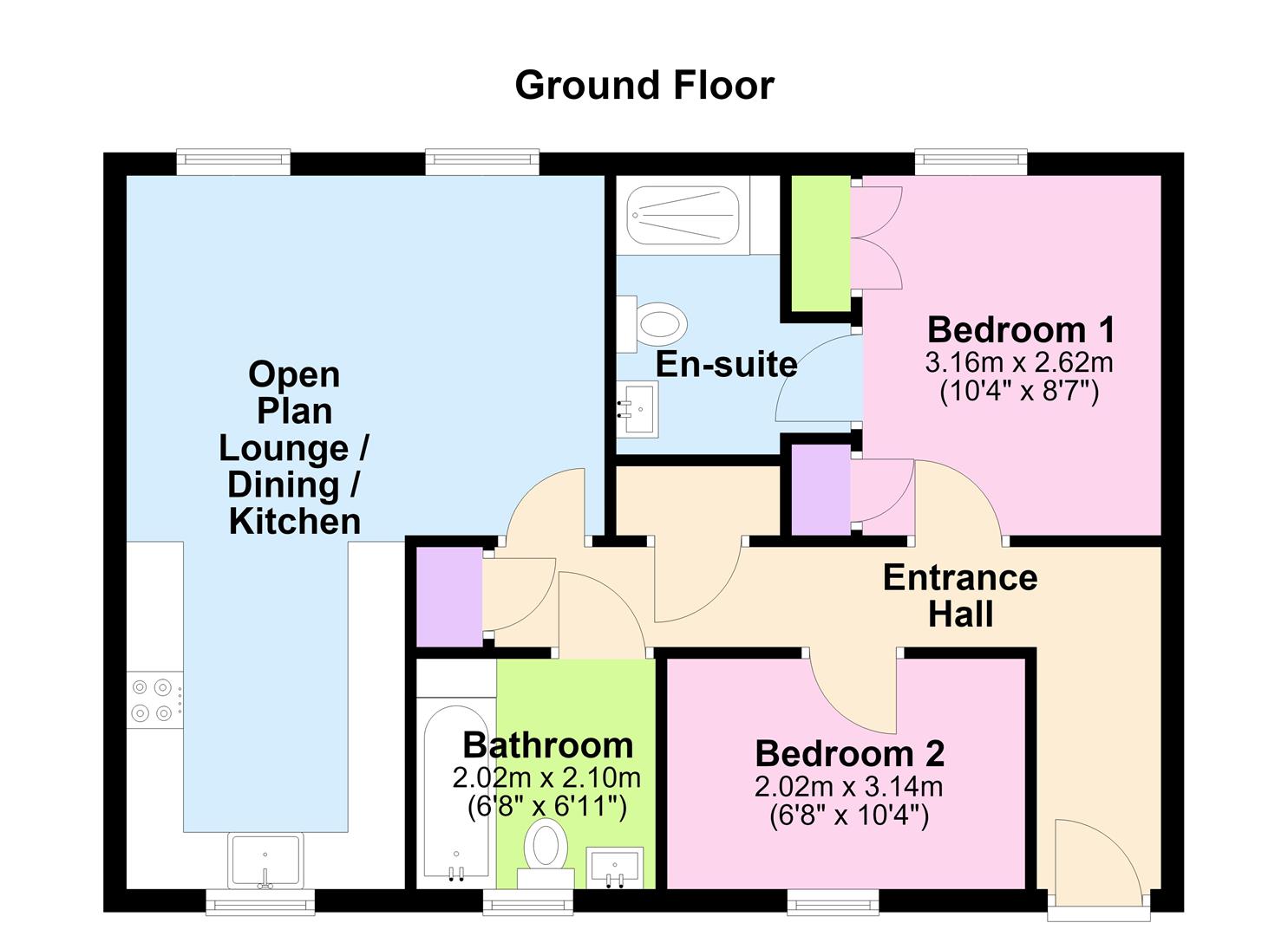 236, Hargate Way, Peterborough floorplan