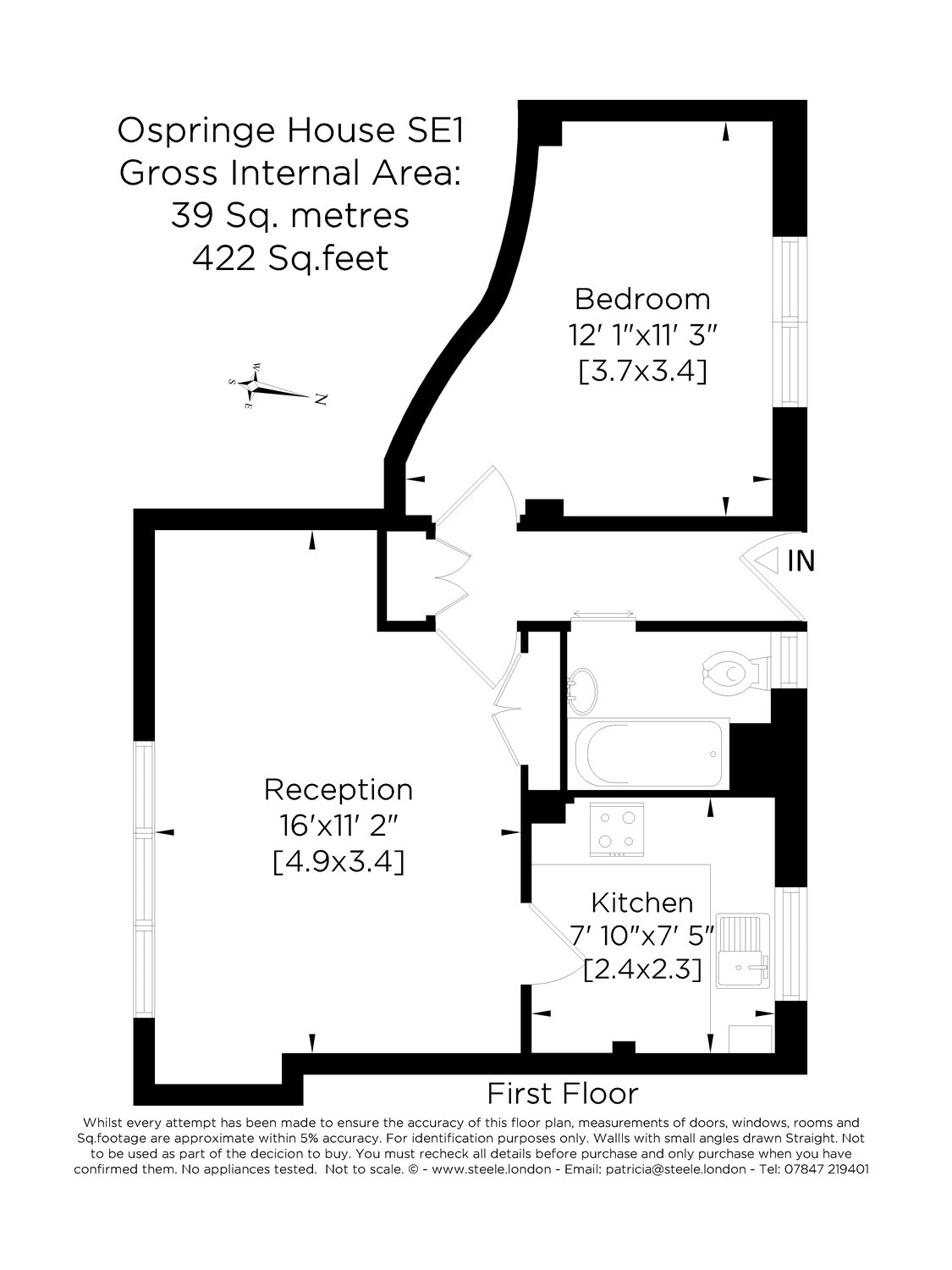 1 Bedrooms Flat to rent in Ospringe House, Wootton Street, London SE1