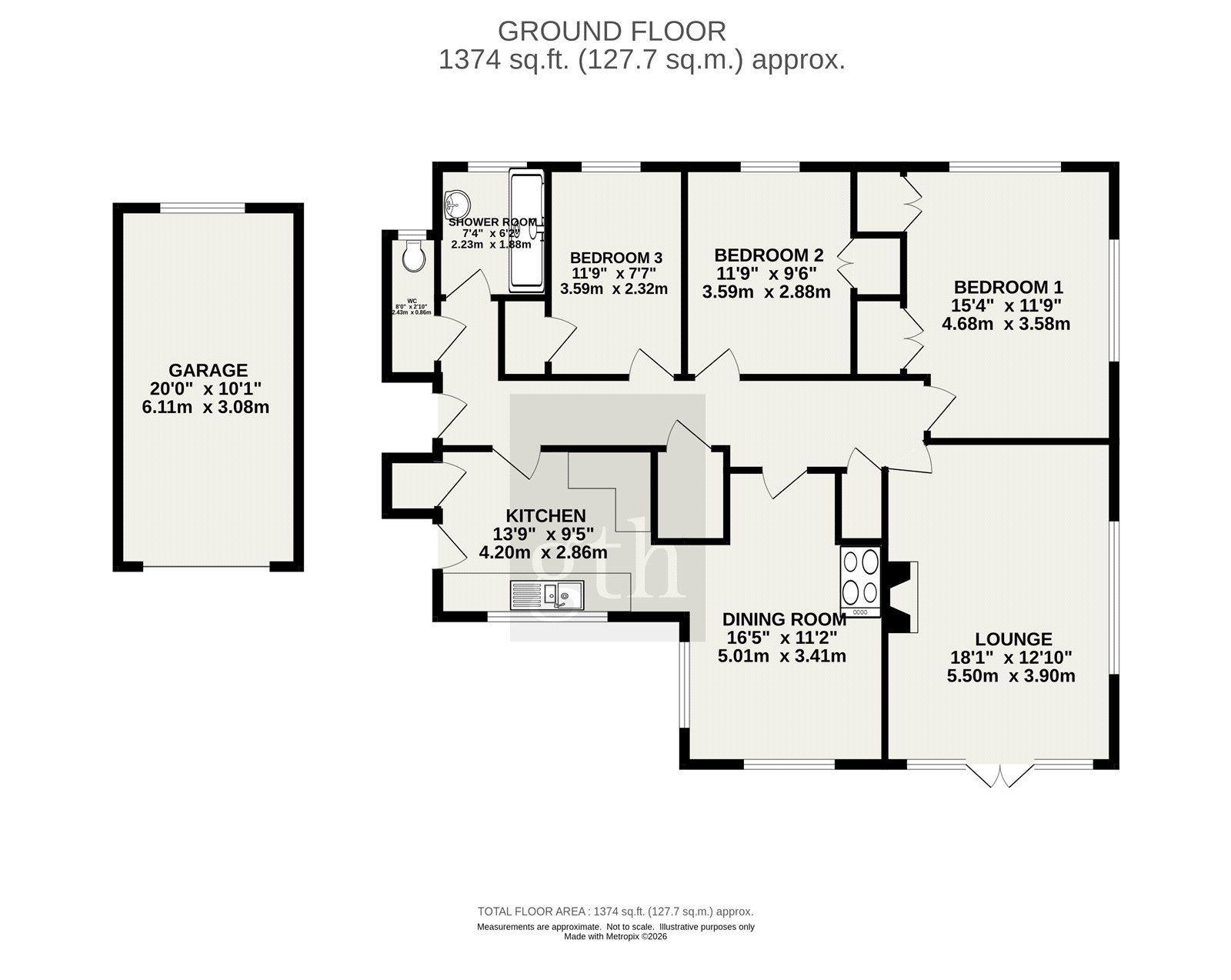 Manor Farm Cottage,, Beercrocombe, Somerset floorplan