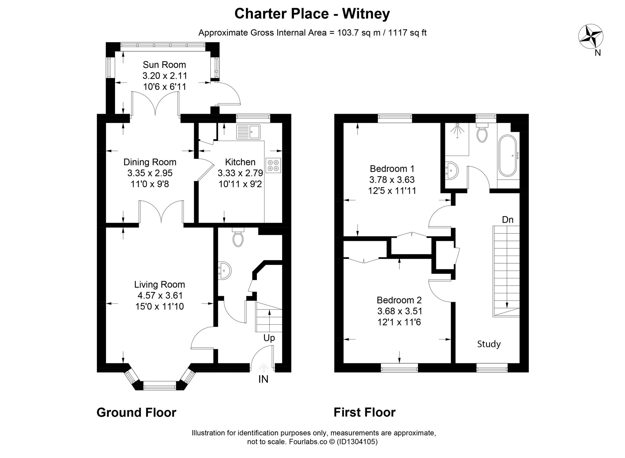 8 Charter Place Church Green, Witney floorplan
