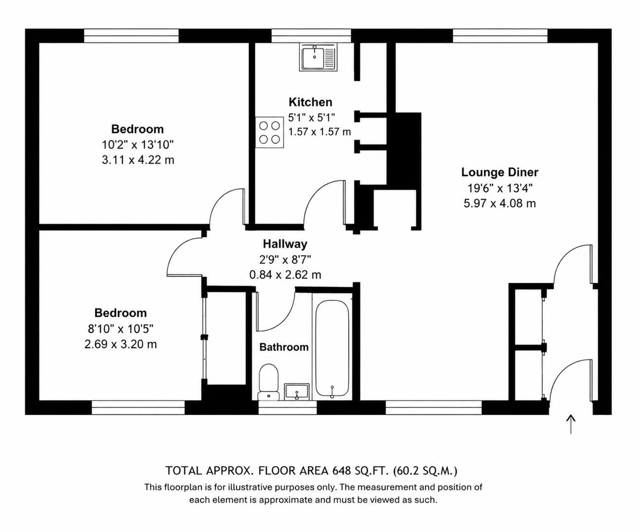 125, Rectory Wood, Harlow floorplan