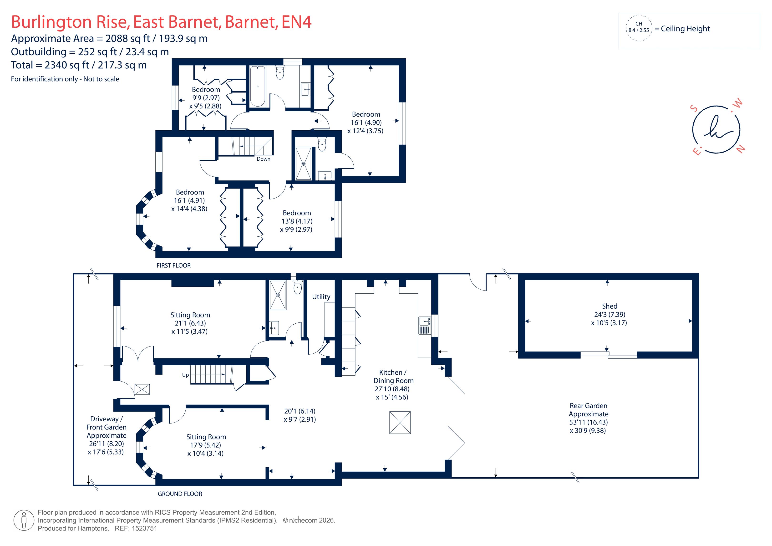12, Burlington Rise, East Barnet floorplan