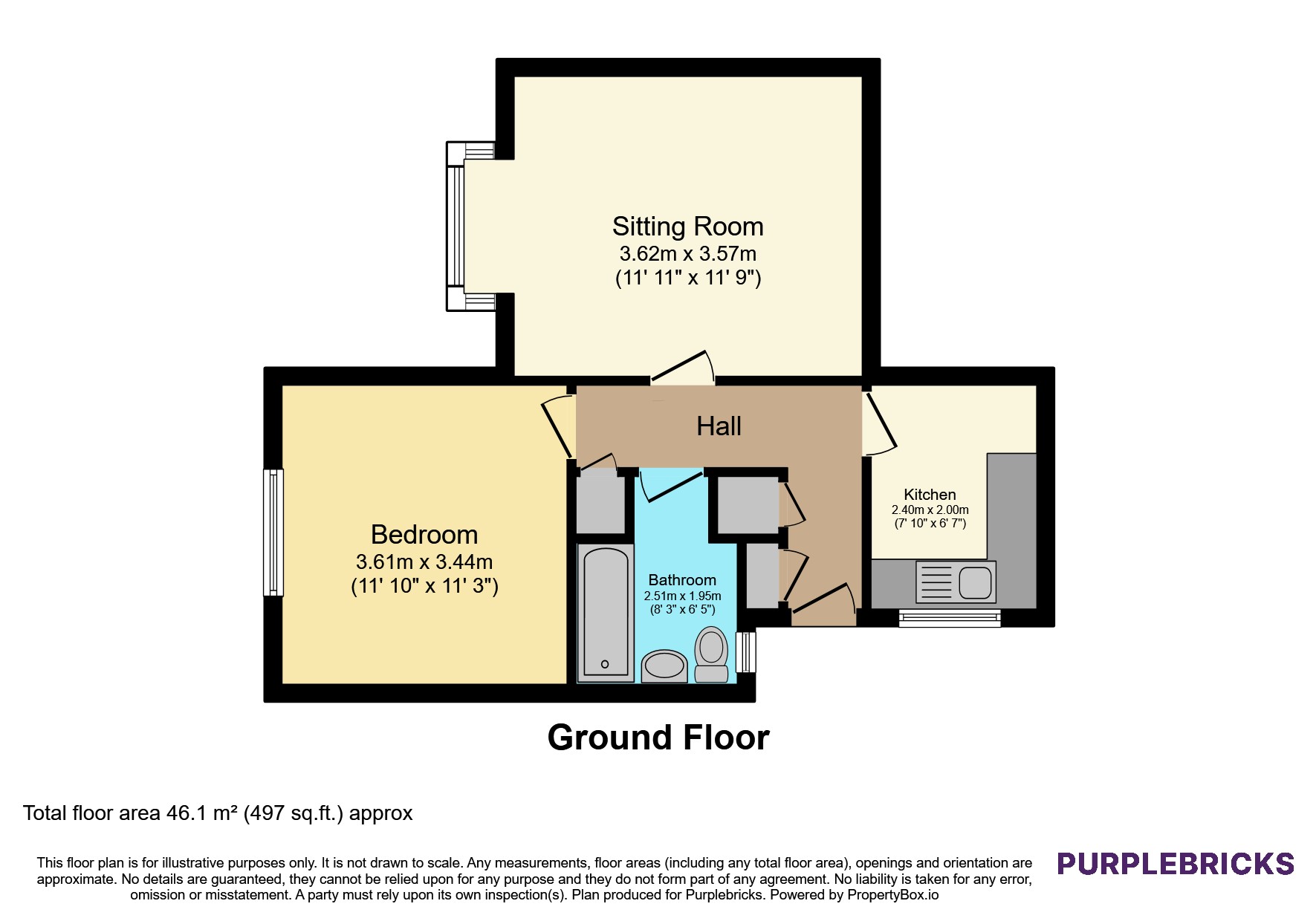 Flat 9/Caesars Court, Bethel Lane, Farnham floorplan