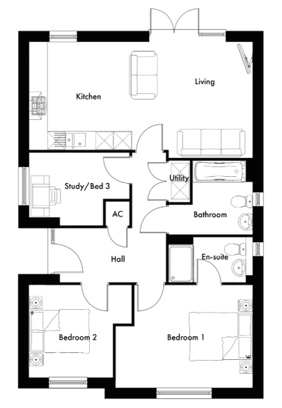 Plot 53 - Burtonley, St. Phillips Road, Burton on the Wolds floorplan