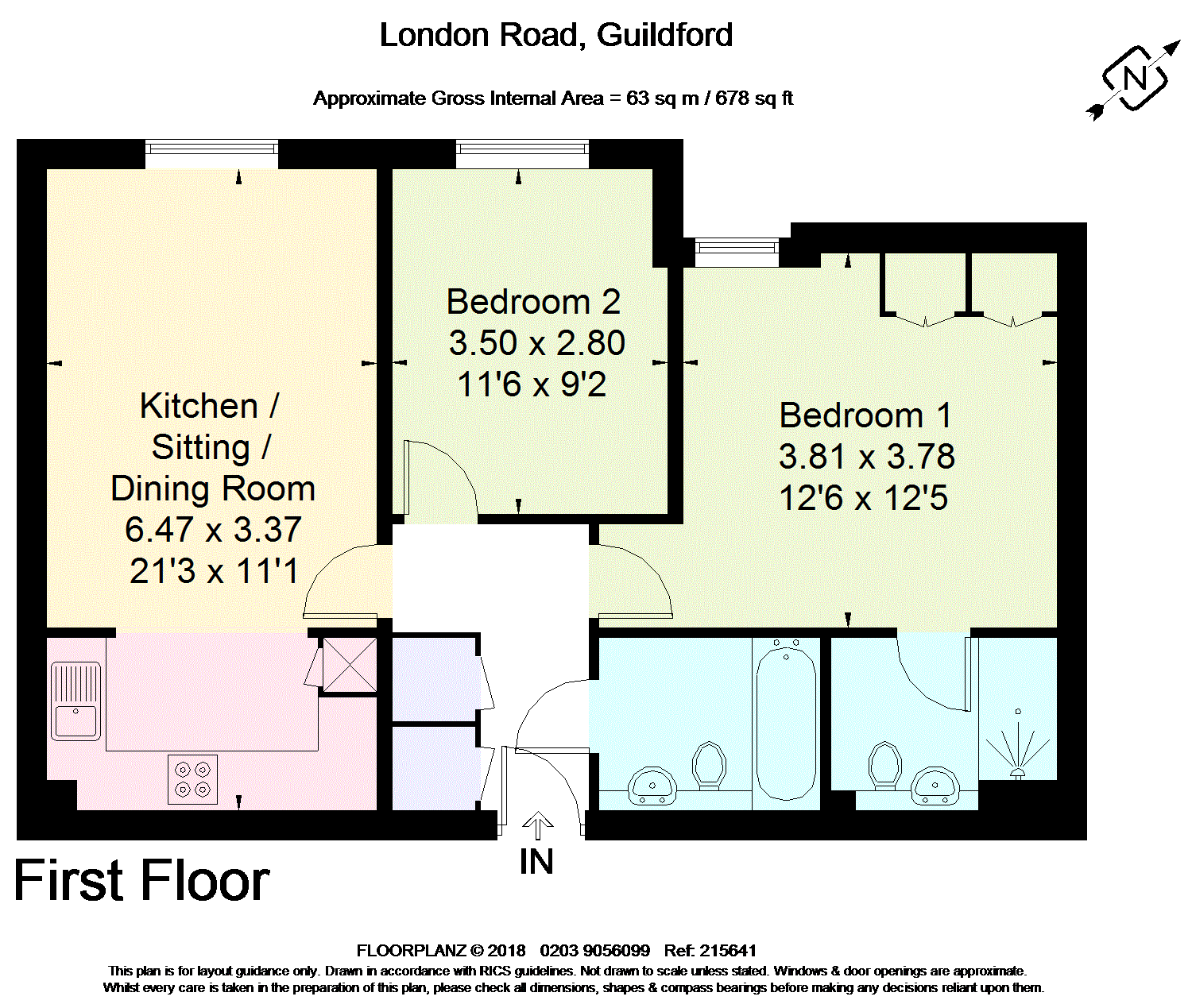 2 Bedrooms Flat for sale in The Cloisters, 83 London Road, Guildford, Surrey GU1