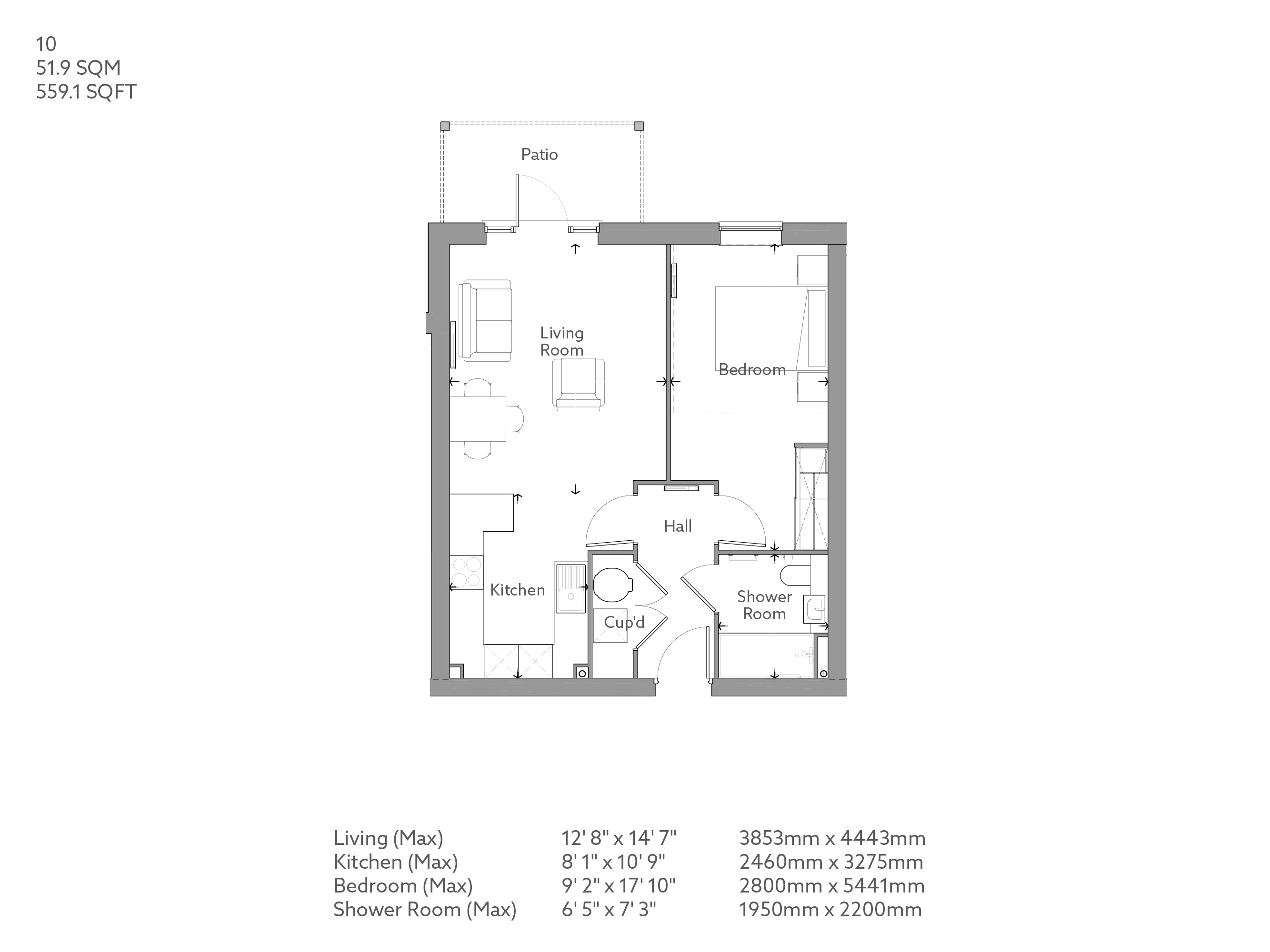 10, Eastbourne floorplan