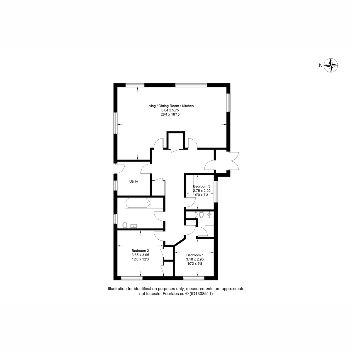 83, Deas Avenue, Dingwall floorplan